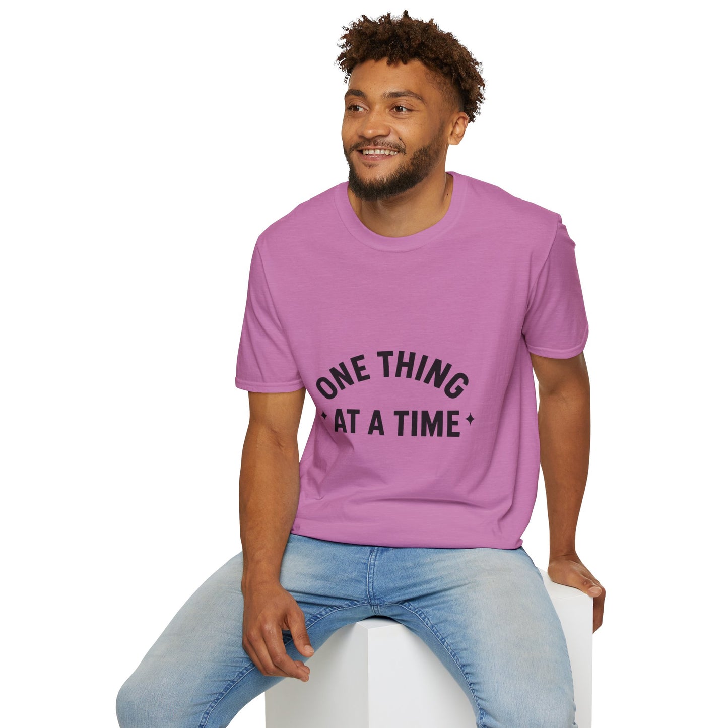 One Thing at a Time T-Shirt | Minimalist Mental Health Reminder Tee