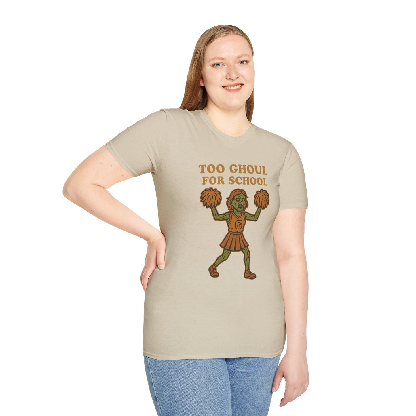 Too Ghoul for School | Zombie Cheerleader Halloween Tee