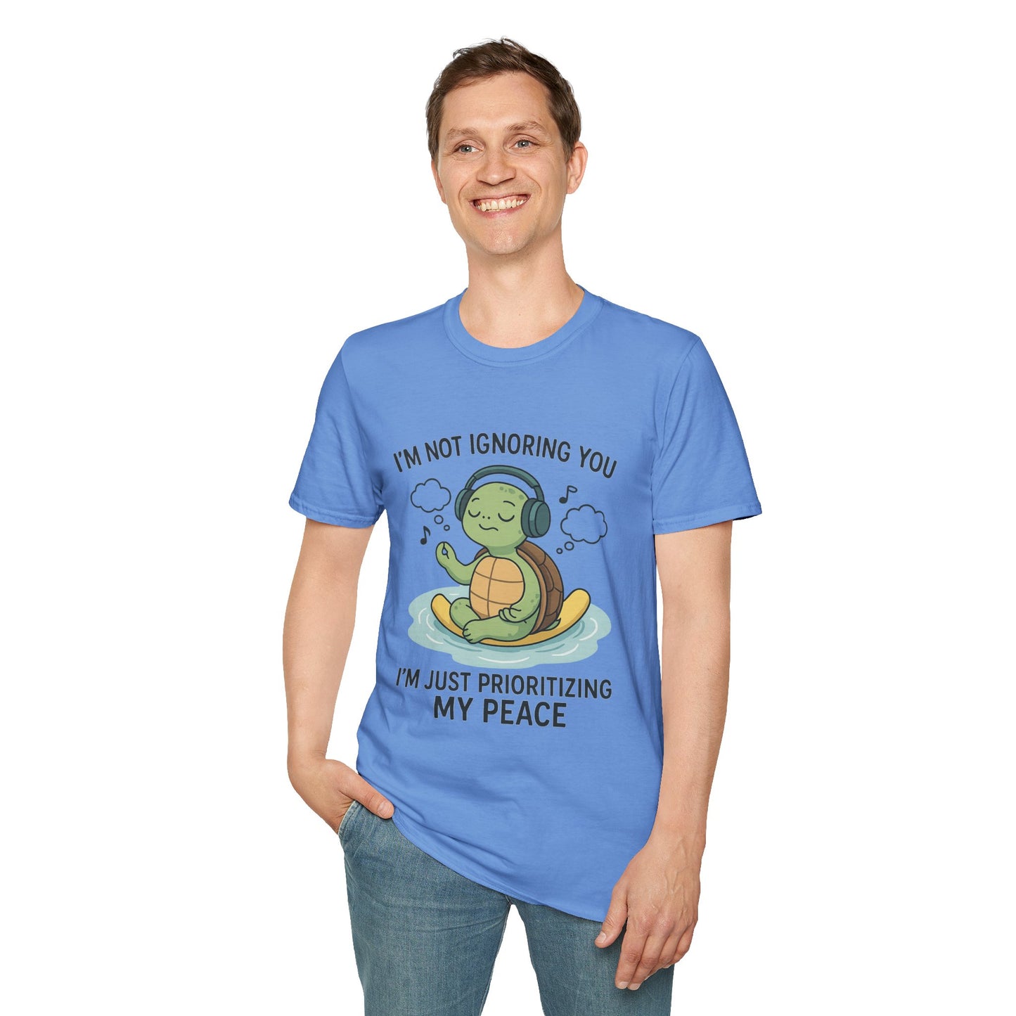 Calm Vibes Turtle T-Shirt - My Peace Graphic Tee, Relaxation Shirt, Nature Lover Gift, Mindfulness Apparel, Cute Animal Top