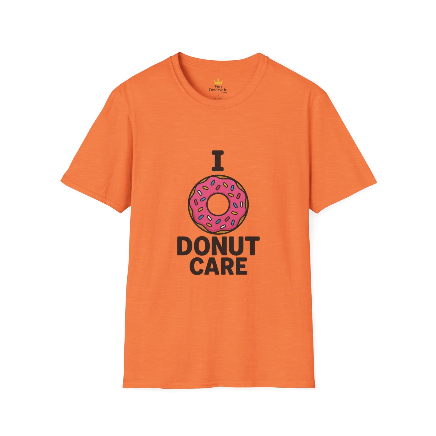 I Donut Care | Funny Pink Sprinkle Donut Shirt