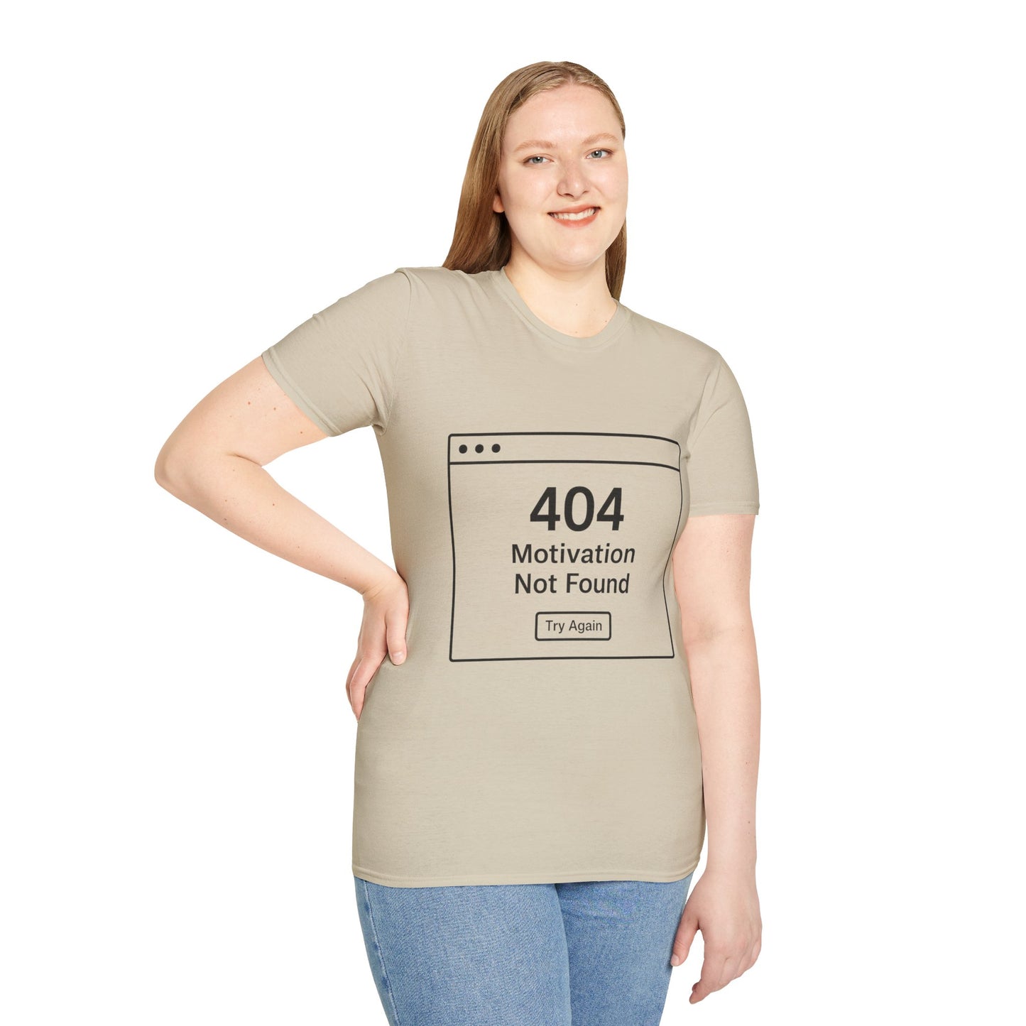 404: Motivation Not Found Tee – Your New Favorite Mood Shirt