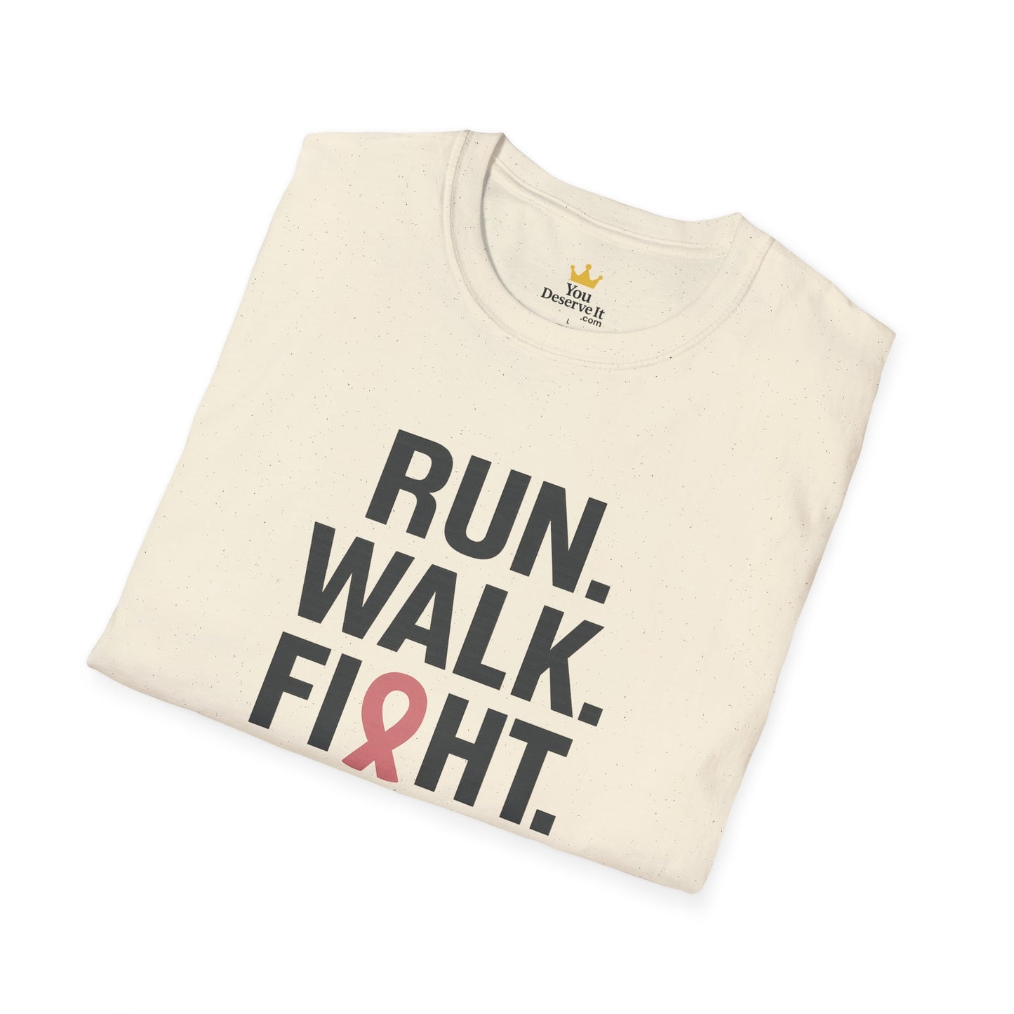 Run. Walk. Fight. Repeat. | Breast Cancer Awareness Tee