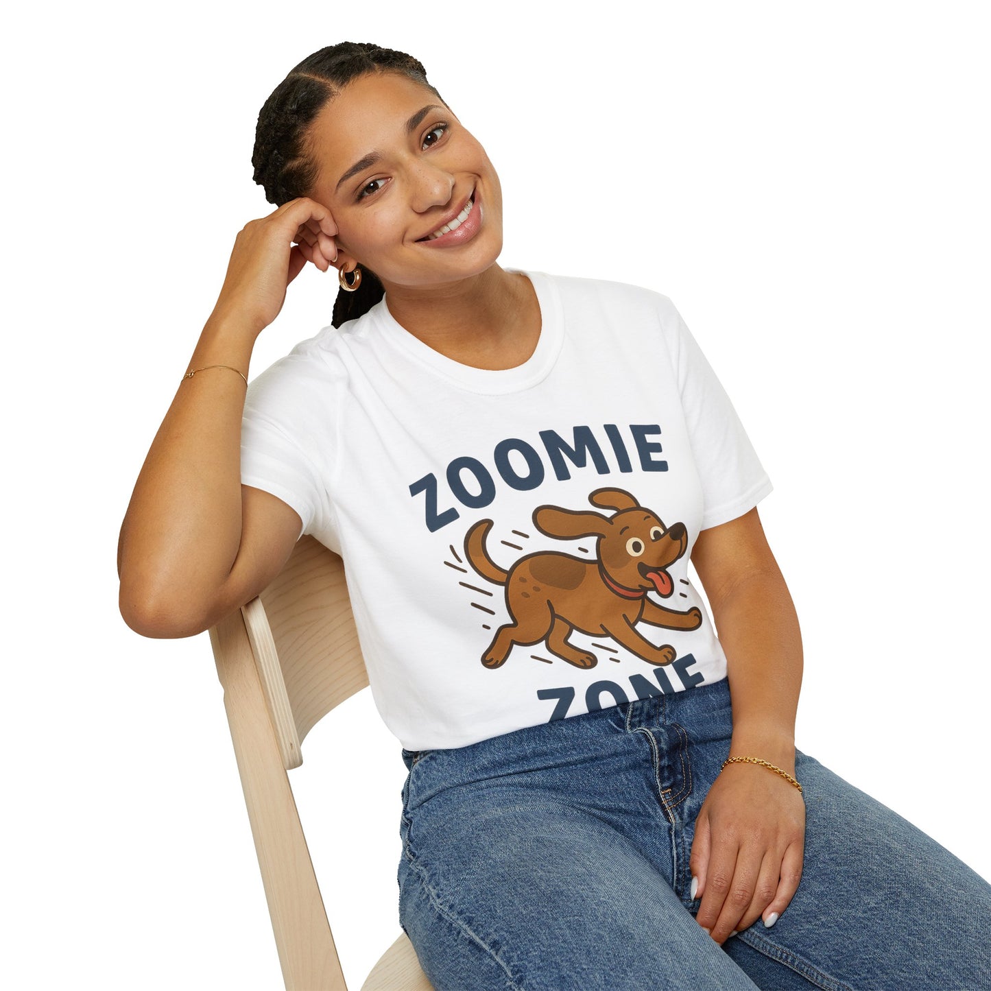 Unisex Dog Lover T-Shirt, Zoomie Zone Tee, Cute Pet Shirt, Funny Animal Humor Top, Gifts for Dog Owners, Playful Canine Apparel