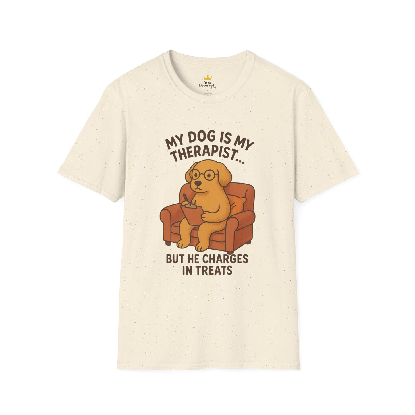 My Dog is My Therapist T-Shirt, Funny Dog Lover Shirt, Pet Owner Gift, Cute Animal Tee, Casual Dog Mom Apparel
