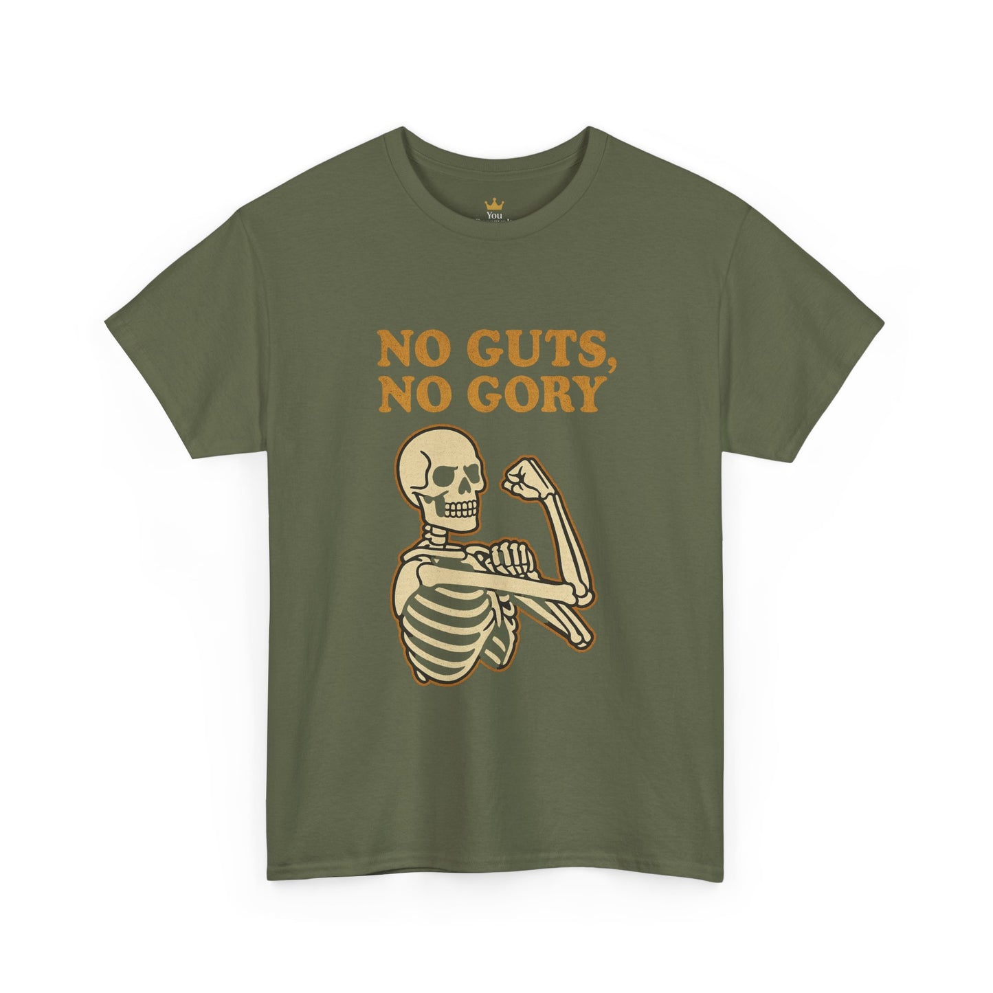 No Guts, No Gory | Halloween Skeleton Motivation Tee