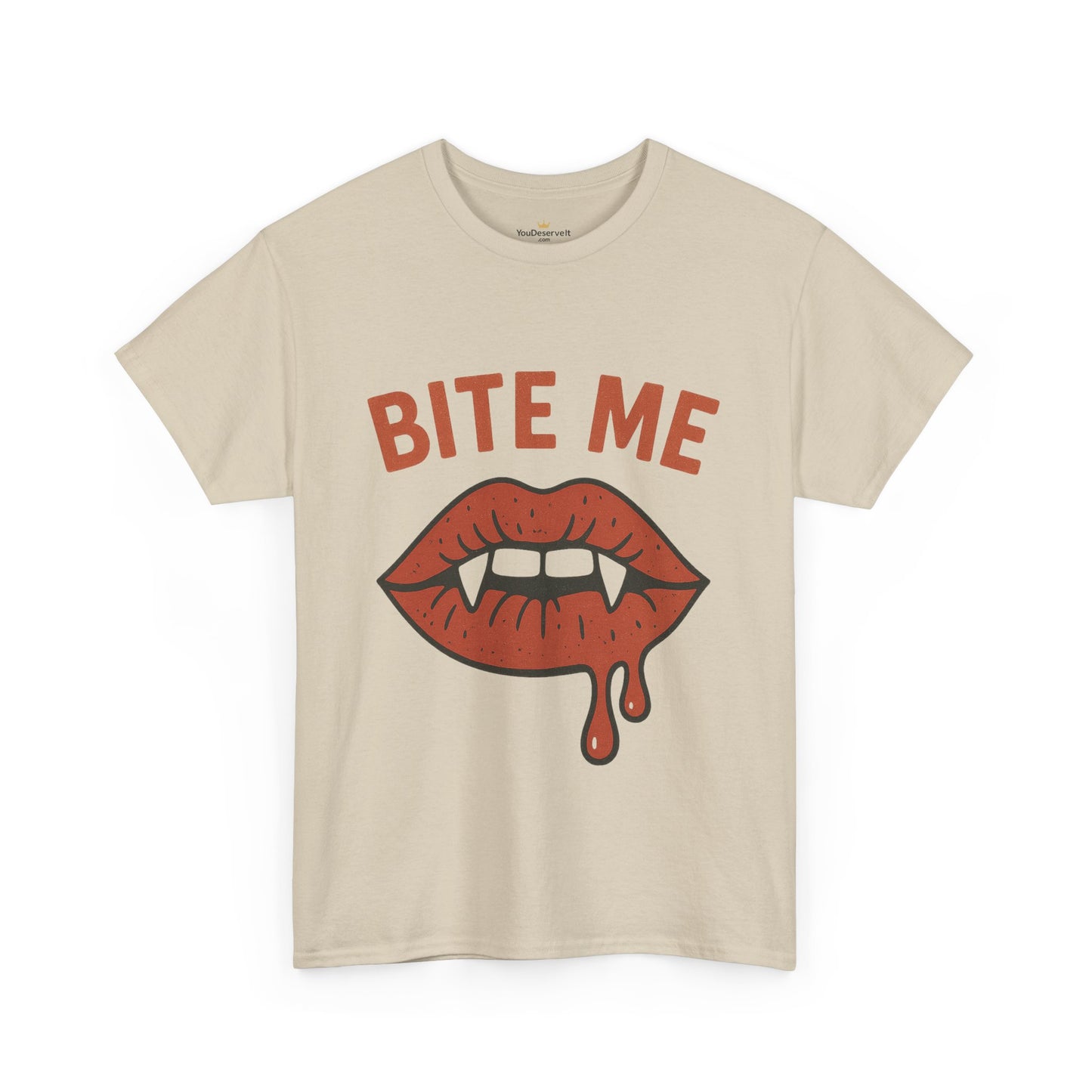 Bite Me Graphic Tee | Unisex Cotton Shirt, Halloween Apparel, Funny T-Shirt, Gothic Style, Trendy Graphic Tee