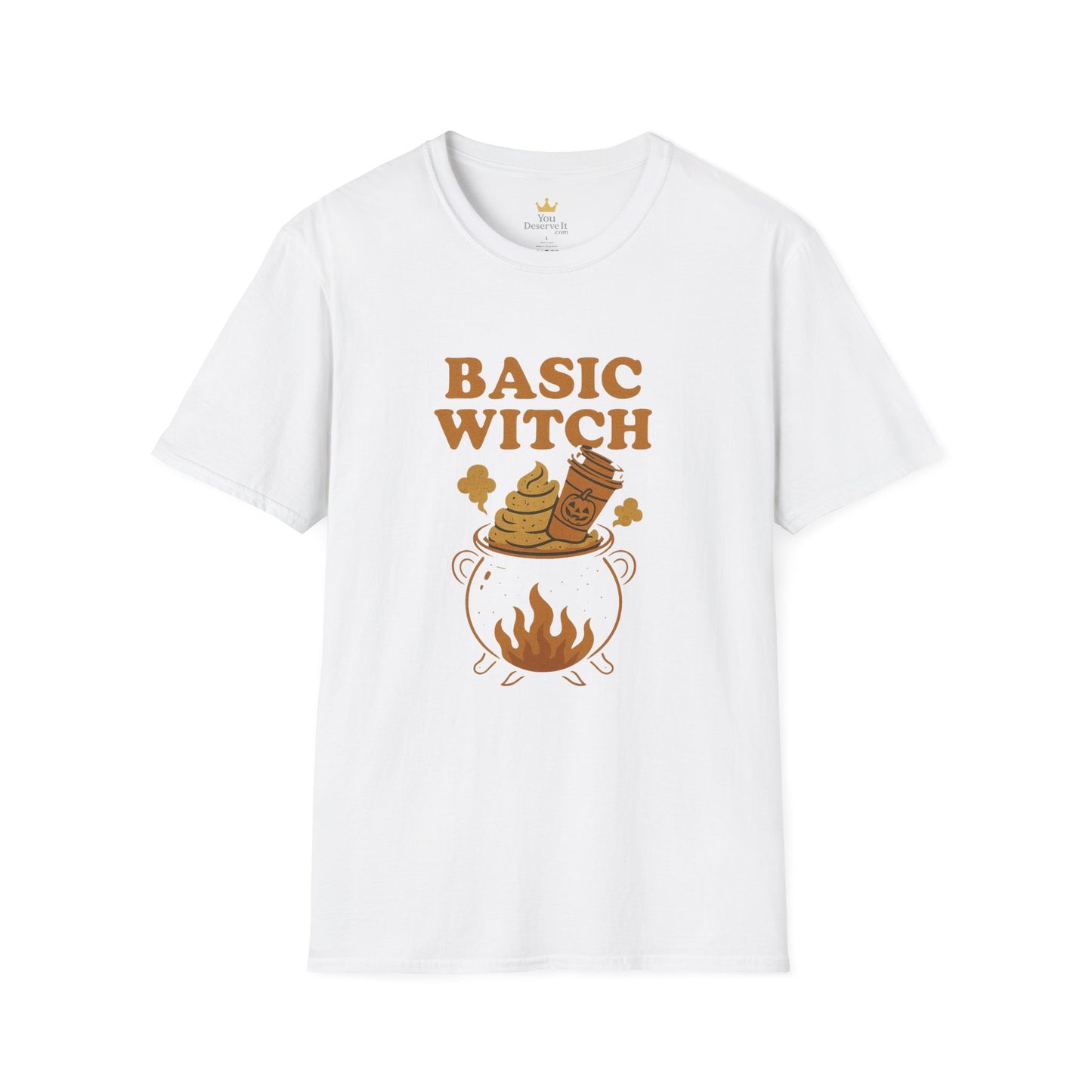 Basic Witch Halloween Shirt | Funny Fall PSL Cauldron Tee | Pumpkin Spice Sarcasm T-Shirt