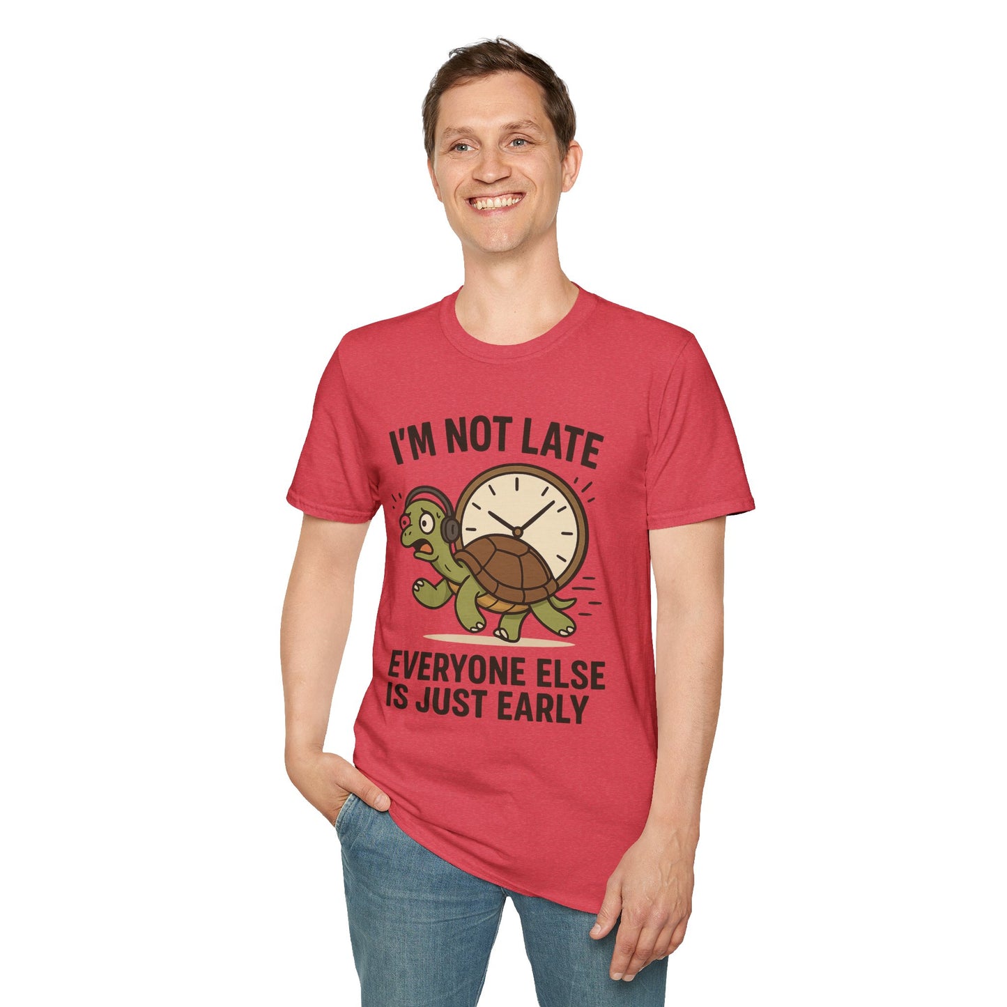 Funny Turtle T-Shirt, Humorous Gift for Friends, Unisex Graphic Tee, Birthday Present, Casual Wear, Animal Lover Shirt