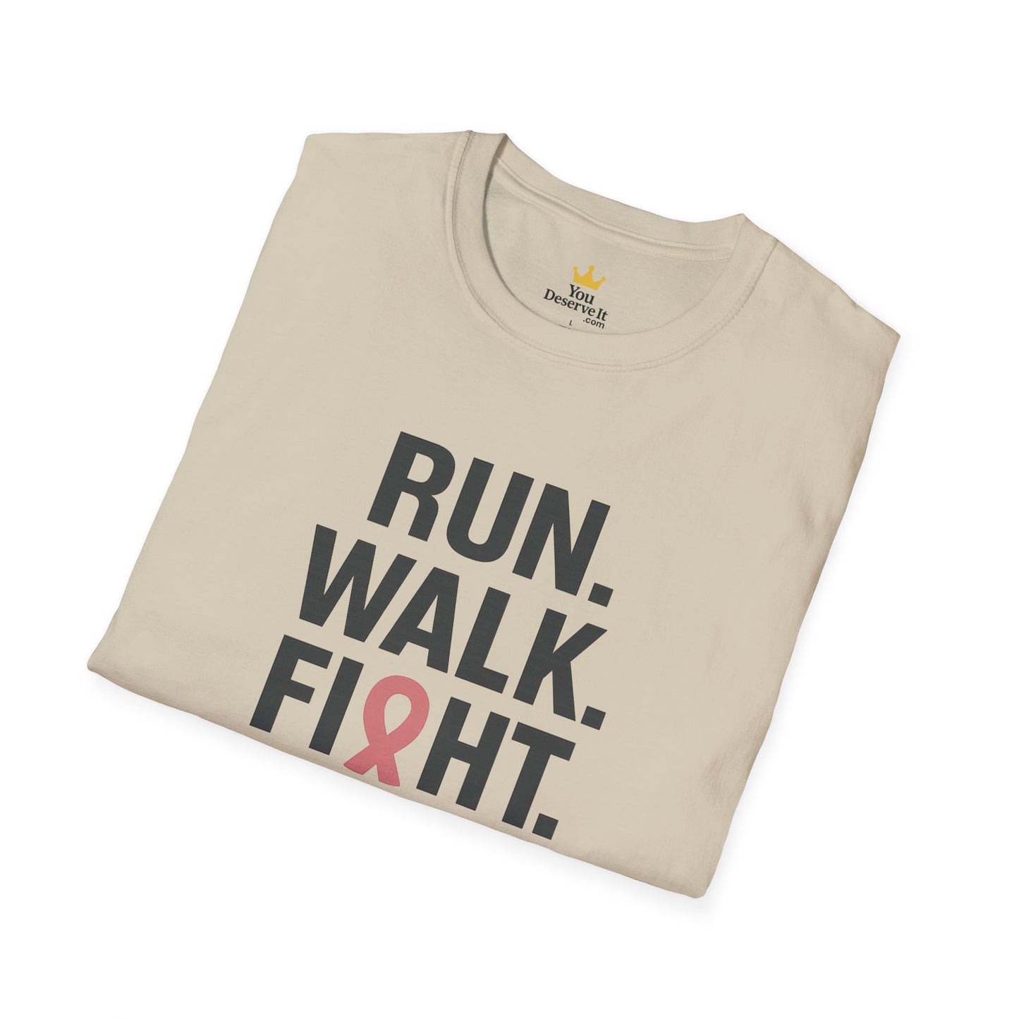 Run. Walk. Fight. Repeat. | Breast Cancer Awareness Tee