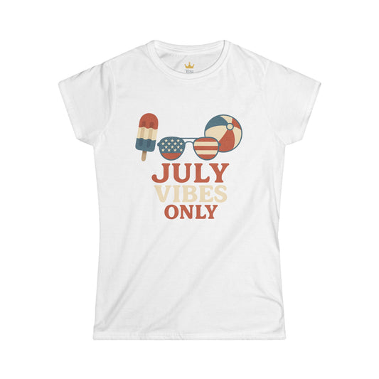 July Vibes Only | Patriotic Summer Popsicle & Beach Shirt