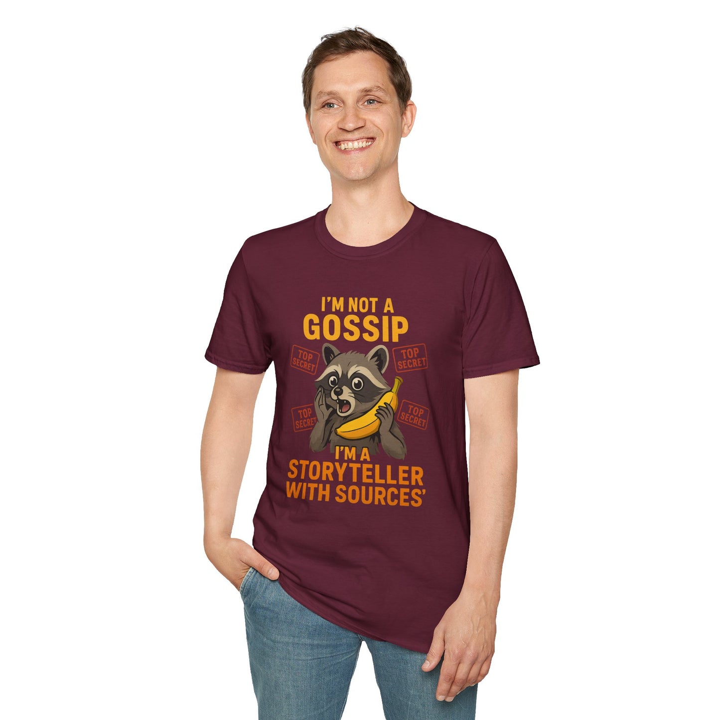 Funny Animal T-Shirt, I'm Not a Gossip Storyteller Tee, Gift for Animal Lovers, Casual Wear, Humorous Tees