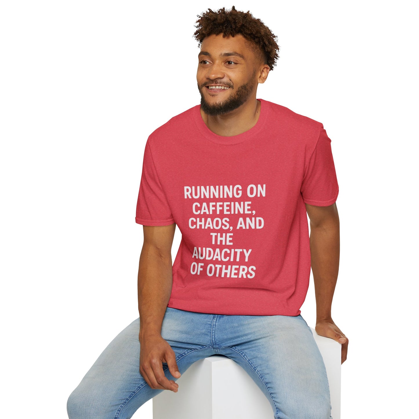 Caffeine Chaos & Audacity Shirt | Funny Sarcastic Quote Tee | Introvert Humor Gift
