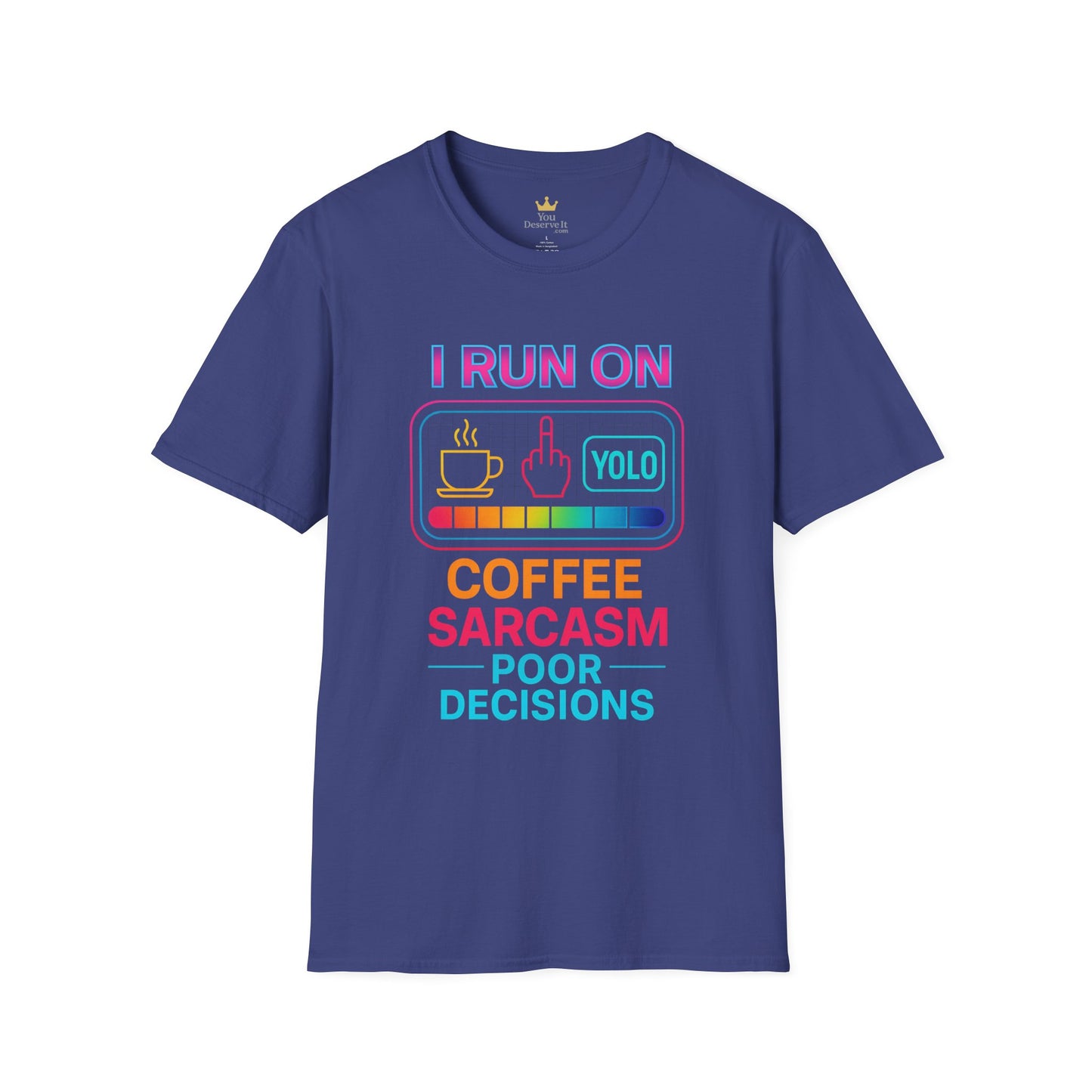 Funny Sarcasm Coffee T-Shirt | Gift for Coffee Lovers | YOLO Tee | Unisex Casual Wear | Ideal for Birthdays, Holidays