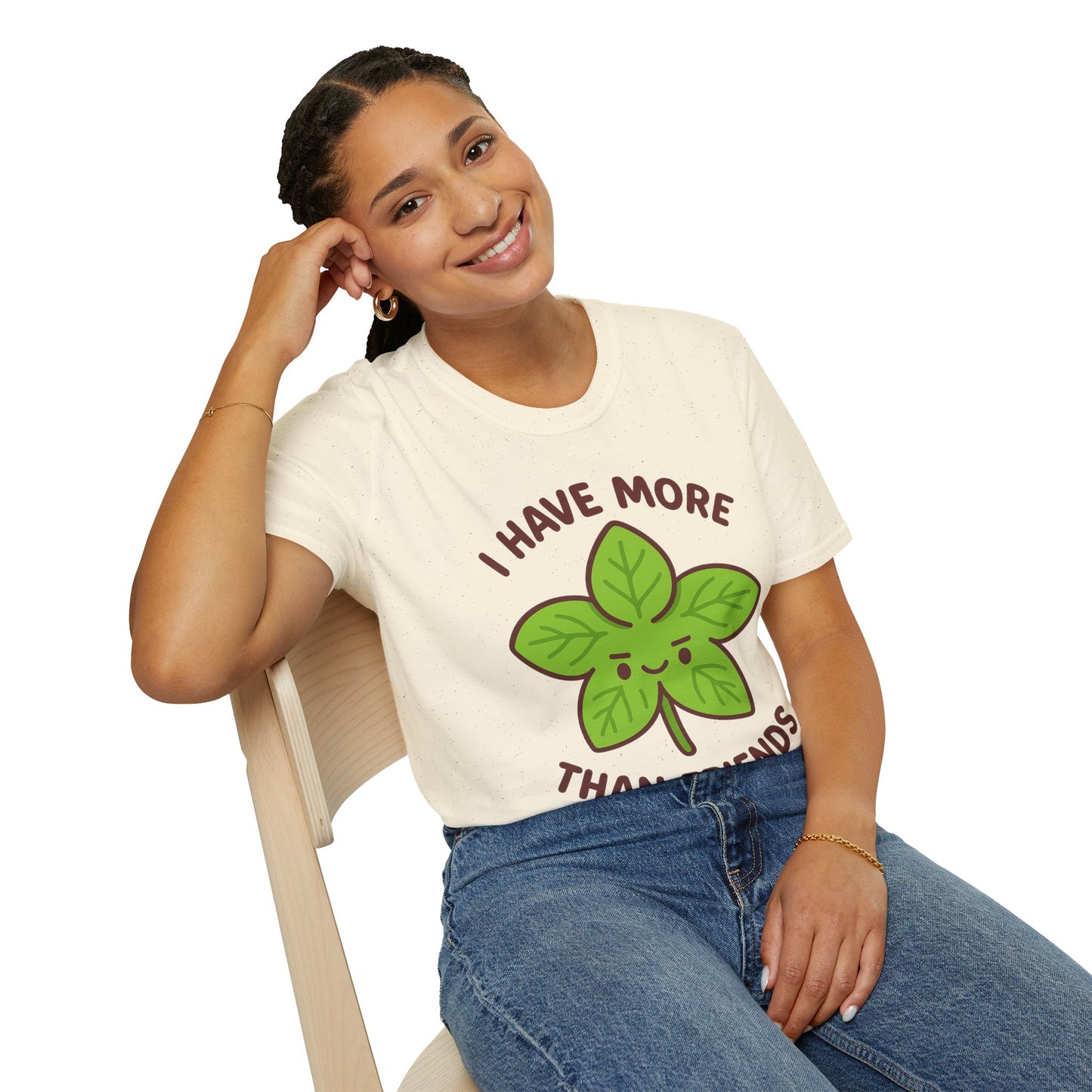 I Have More Basil Than Friends – Cute Kawaii Garden T-Shirt