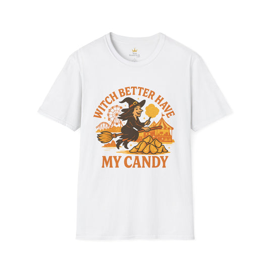 Witch Better Have My Candy Halloween Shirt | Funny Retro Witch Tee for Fall and Trick-or-Treat Lovers