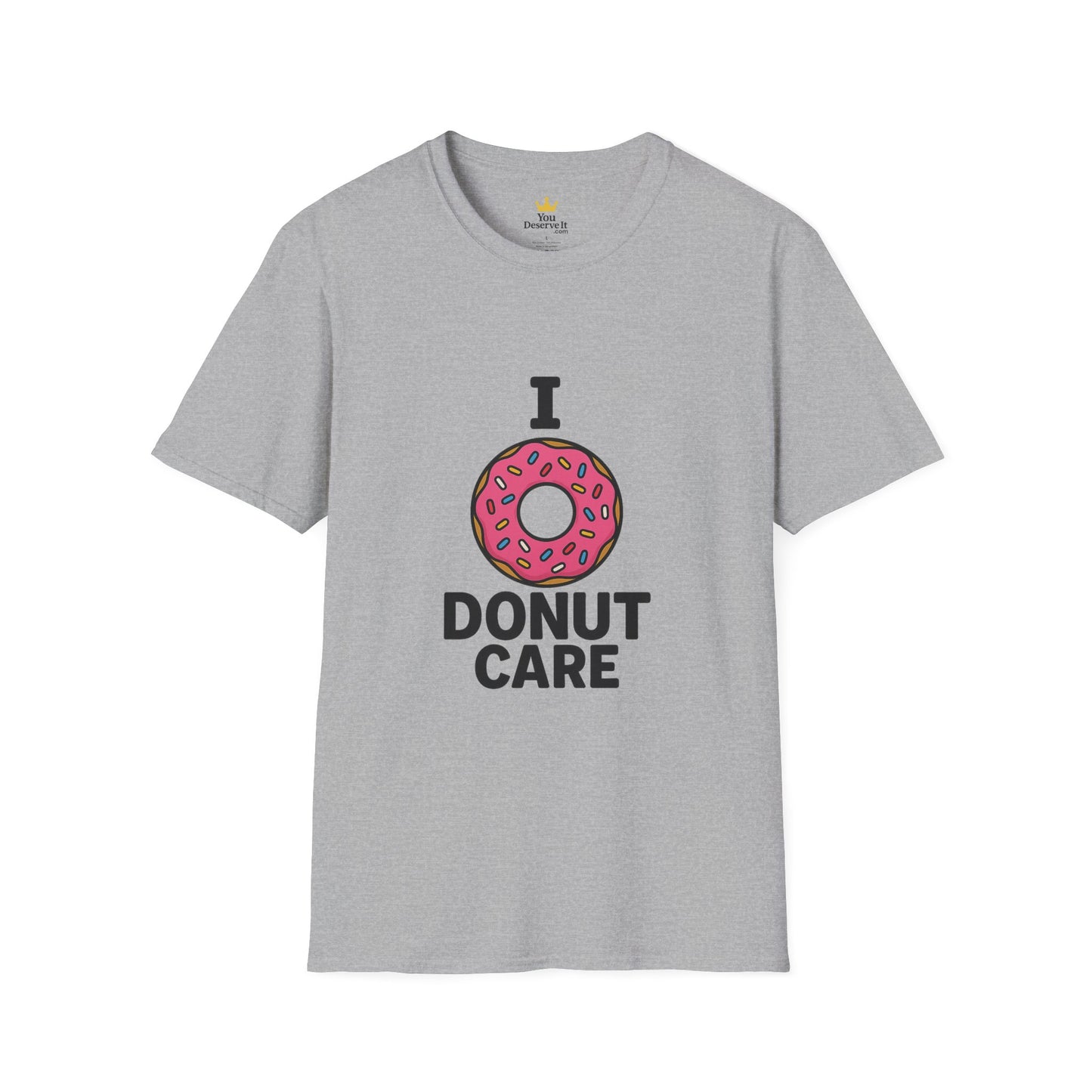 I Donut Care | Funny Pink Sprinkle Donut Shirt