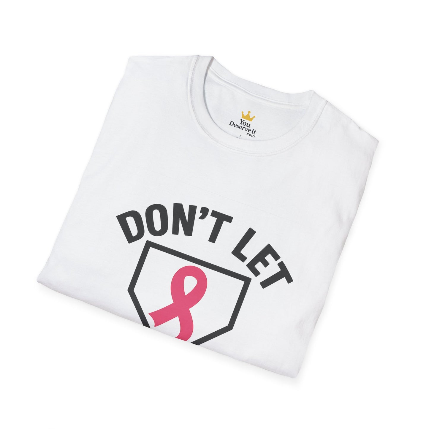 Funny Breast Cancer Awareness Shirt | Don't Let Cancer Steal 2nd Base Tee