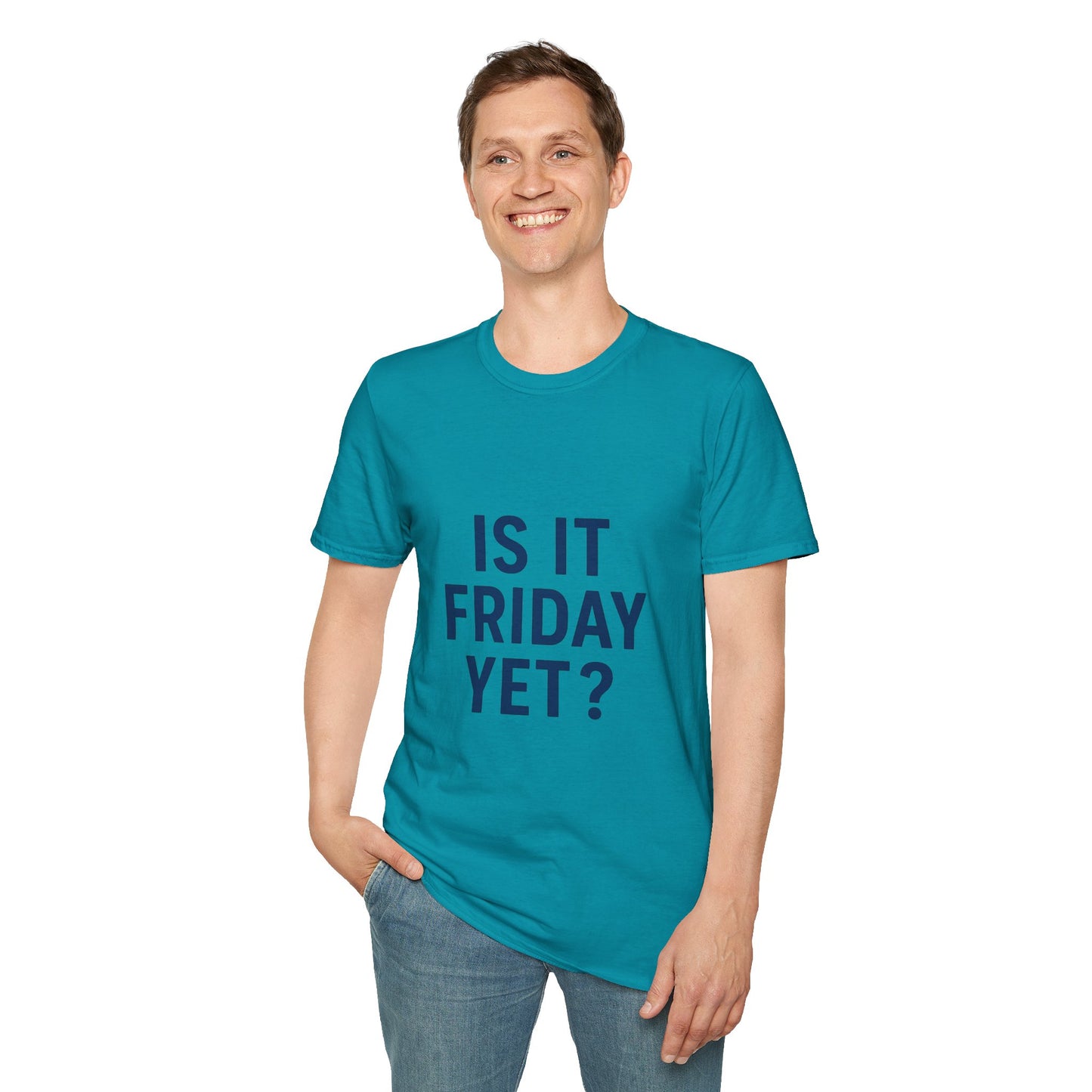 Is It Friday Yet? T-Shirt | Funny Work Week Shirt for Office Zombies