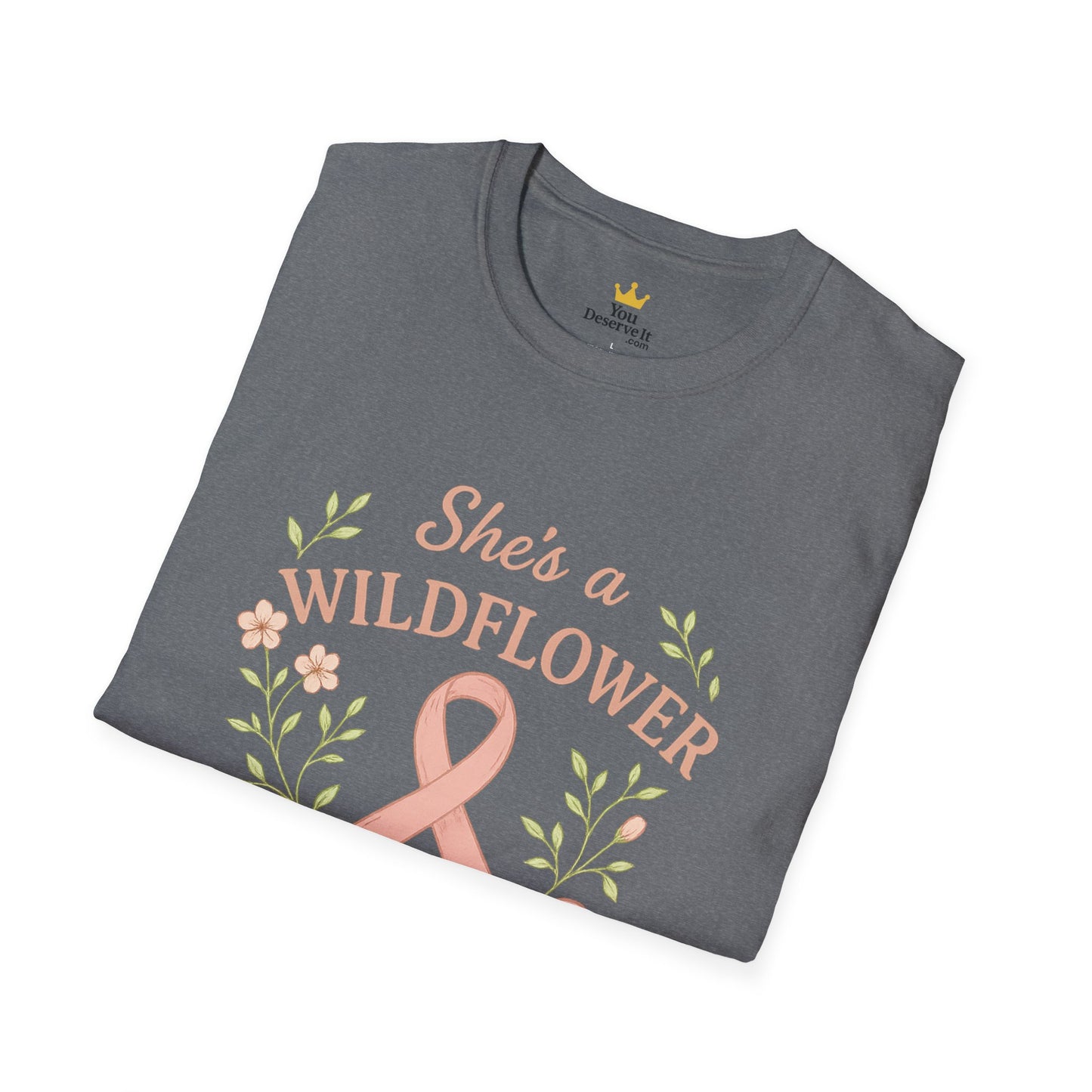 Wildflower in Pink Armor | Breast Cancer Warrior Support Shirt