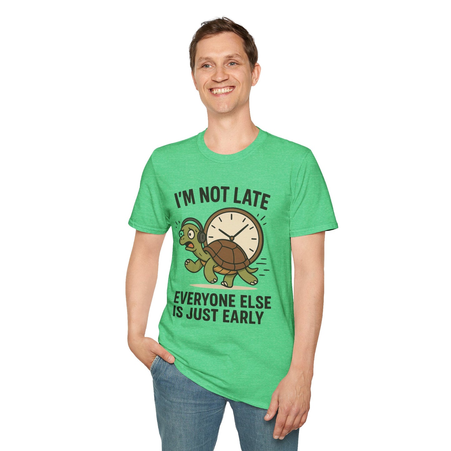 Funny Turtle T-Shirt, Humorous Gift for Friends, Unisex Graphic Tee, Birthday Present, Casual Wear, Animal Lover Shirt