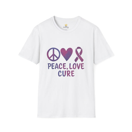 Peace Love Cure Shirt | Breast Cancer Awareness Tee | Support, Strength, and Hope