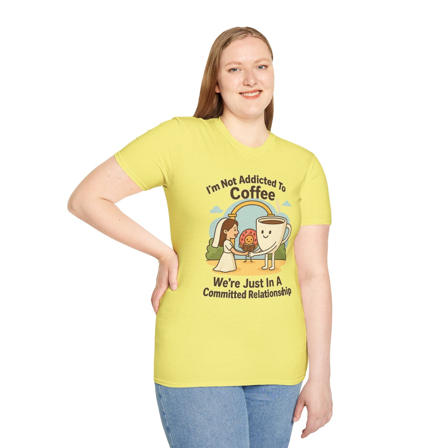 Coffee Lover's Unisex T-Shirt, Funny Coffee Tee, Cute Relationship Shirt, Gift for Caffeine Addicts, Perfect for Birthdays