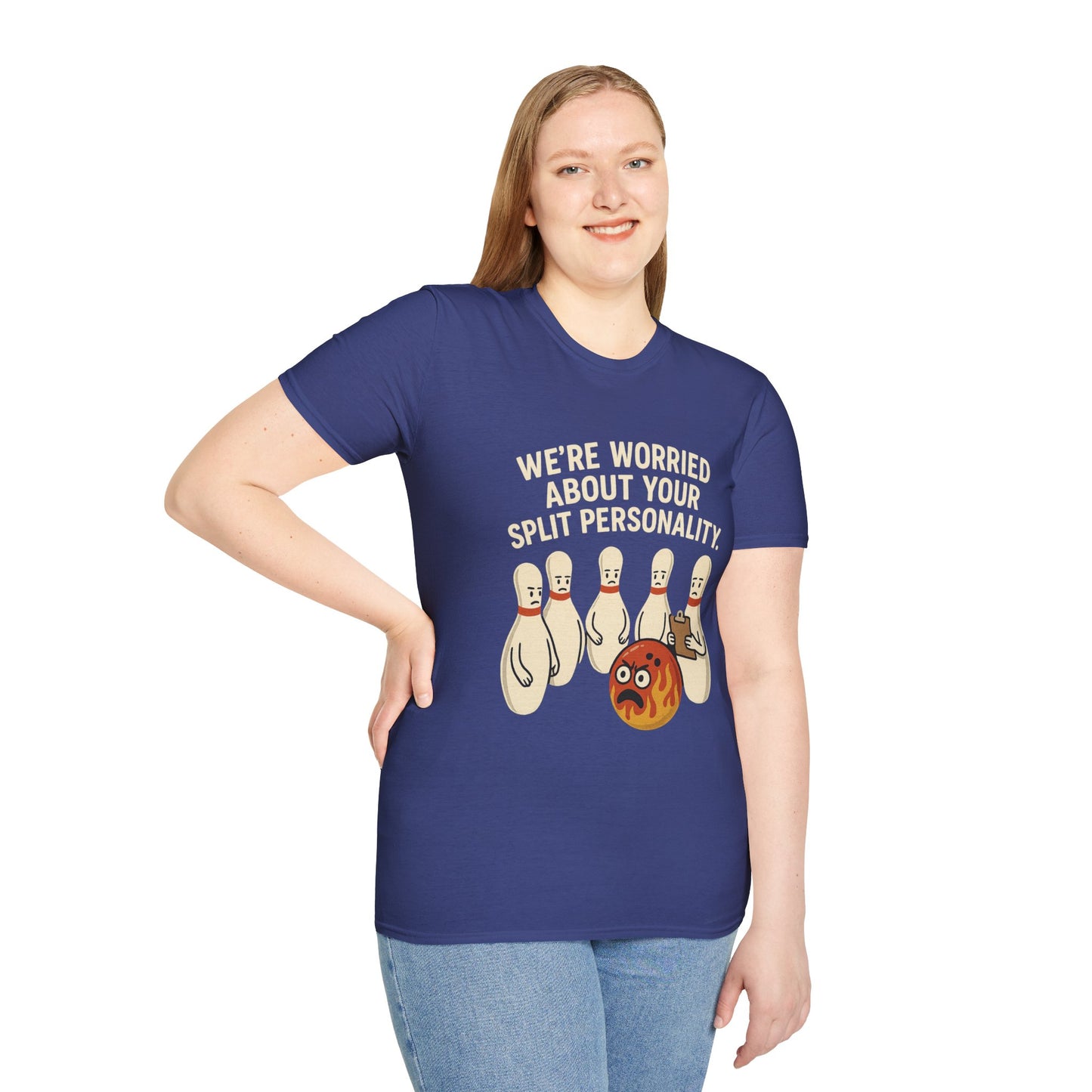 Bowling Intervention T-Shirt | "Split Personality" Funny League Tee
