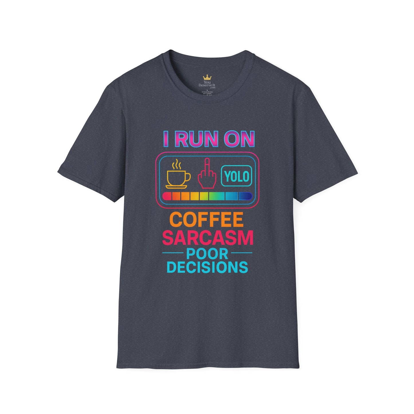 Funny Sarcasm Coffee T-Shirt | Gift for Coffee Lovers | YOLO Tee | Unisex Casual Wear | Ideal for Birthdays, Holidays