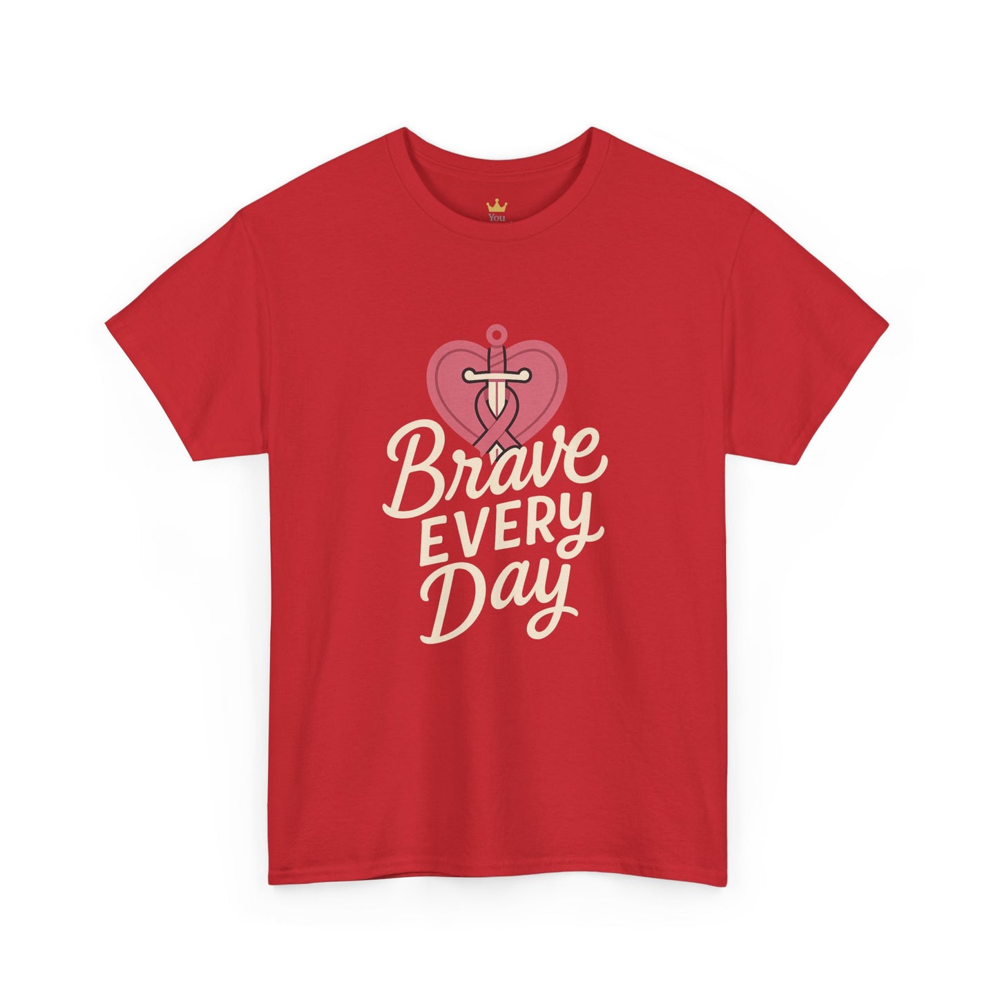 Brave Every Day Shirt | Breast Cancer Awareness Support Tee | Inspirational Courage Graphic T-Shirt