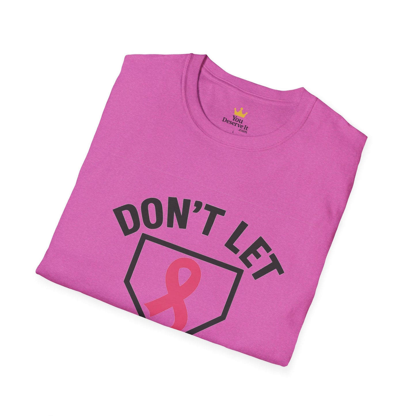 Funny Breast Cancer Awareness Shirt | Don't Let Cancer Steal 2nd Base Tee