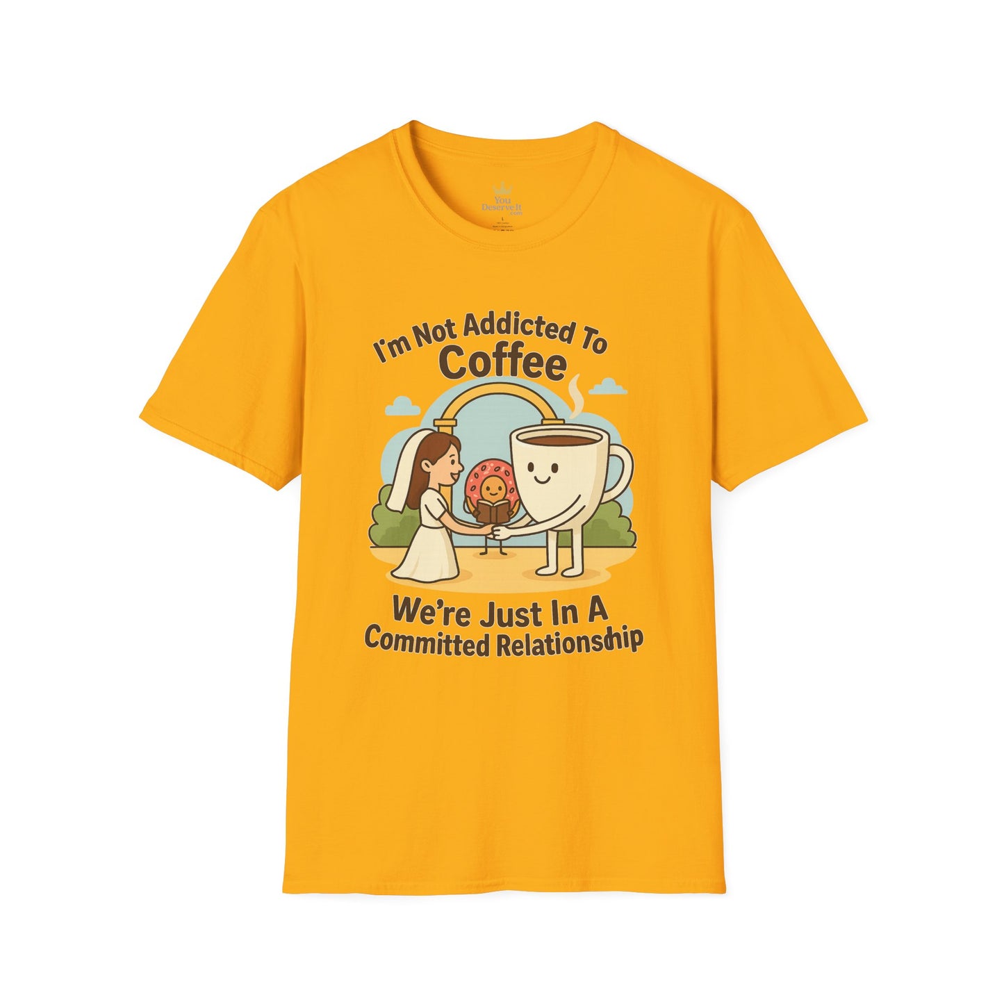 Coffee Lover's Unisex T-Shirt, Funny Coffee Tee, Cute Relationship Shirt, Gift for Caffeine Addicts, Perfect for Birthdays