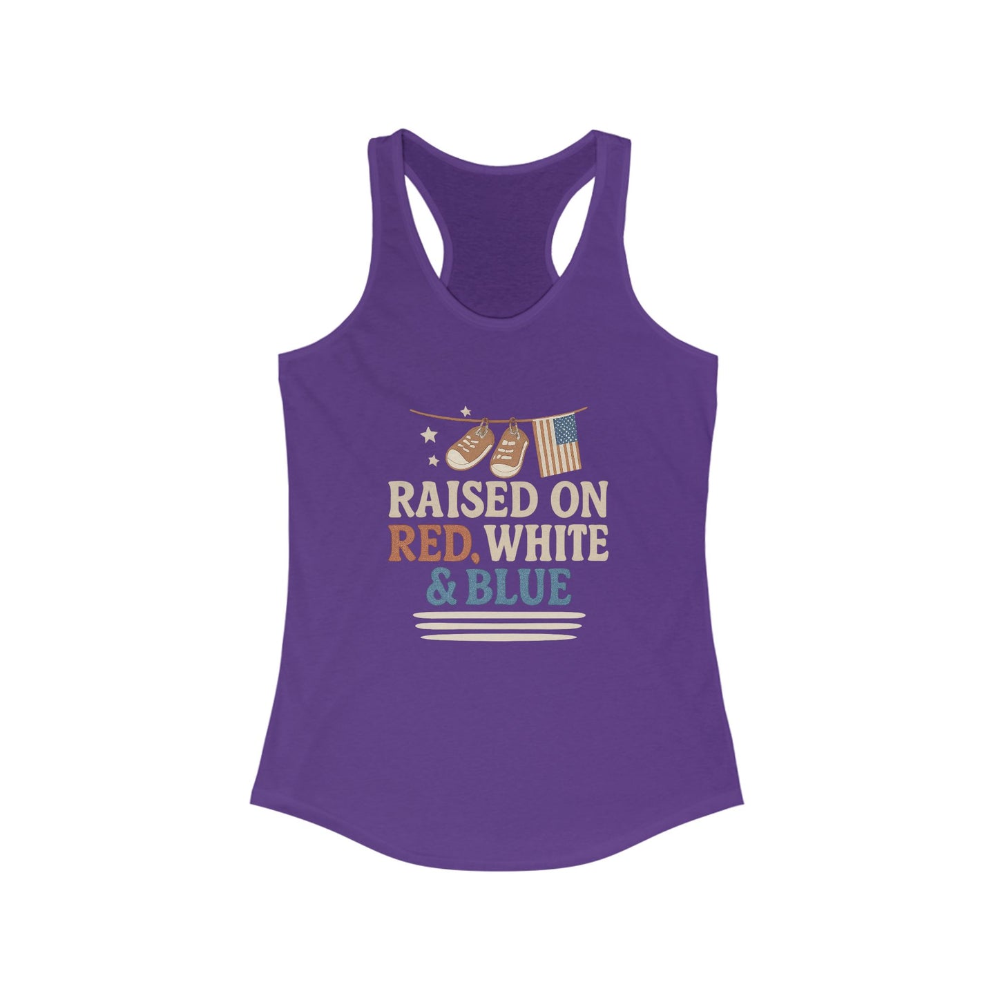 Raised on Red, White & Blue | Vintage Patriotic Tank