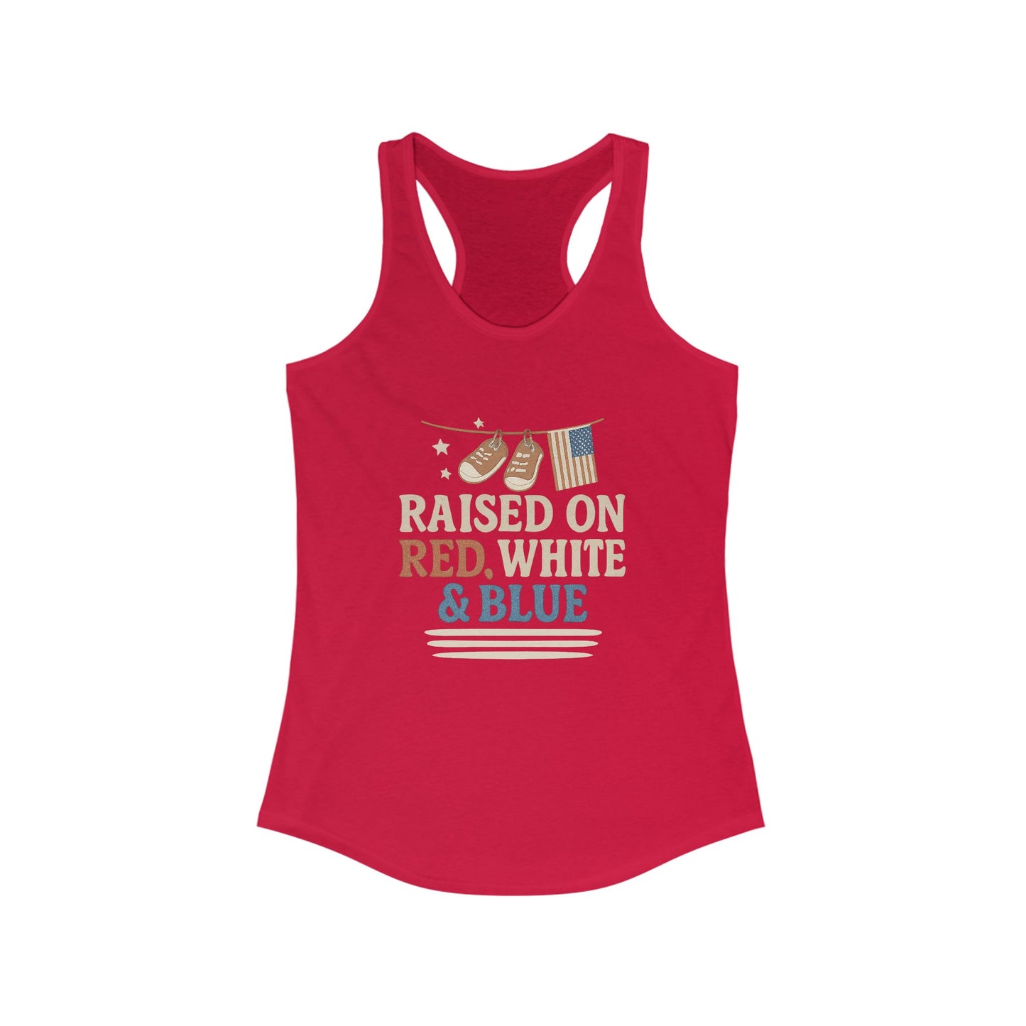 Raised on Red, White & Blue | Vintage Patriotic Tank
