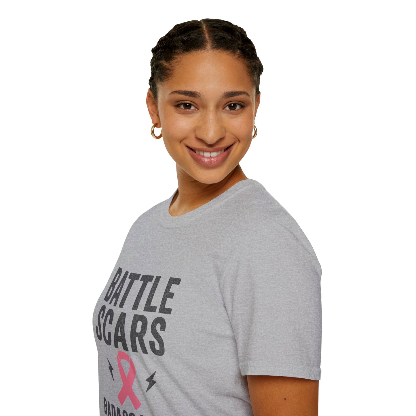 Battle Scars & Badass Vibes | Breast Cancer Warrior Tee
