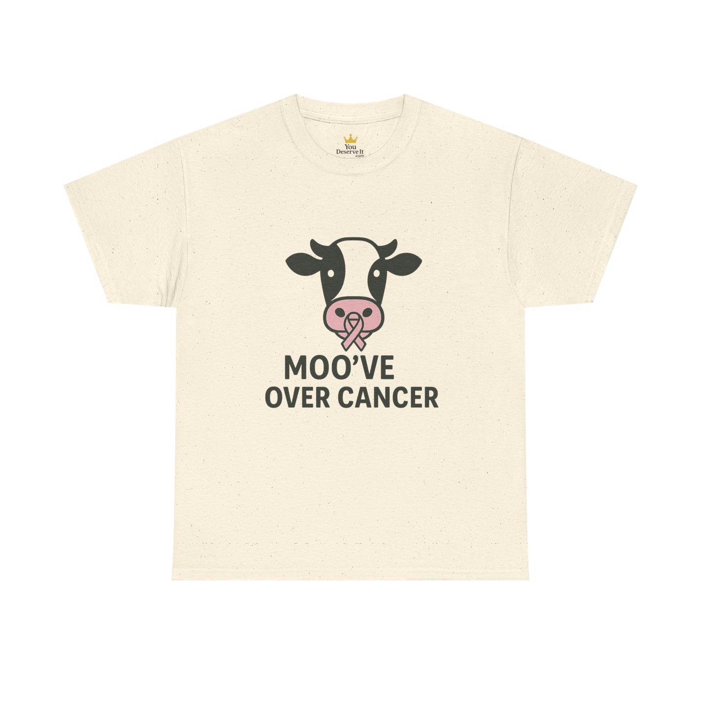 Moo've Over Cancer | Breast Cancer Awareness Cow Tee