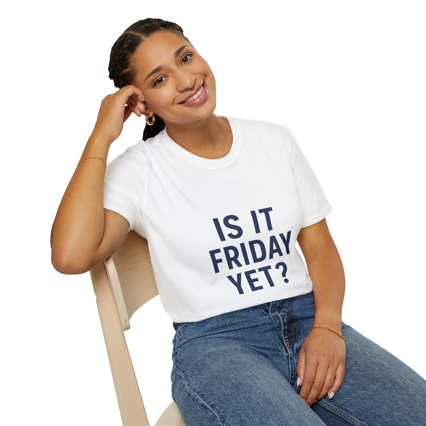 Is It Friday Yet? T-Shirt | Funny Work Week Shirt for Office Zombies
