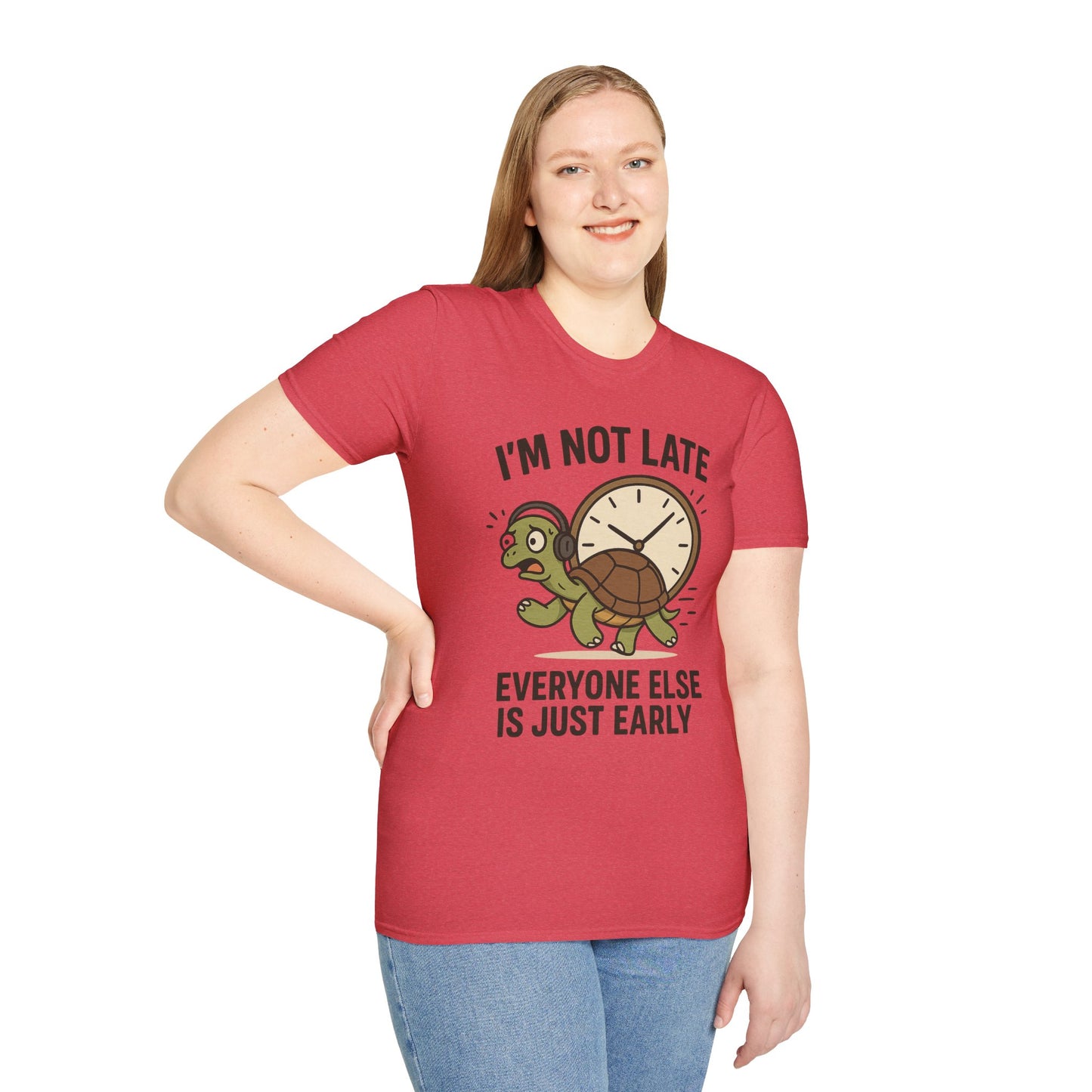 Funny Turtle T-Shirt, Humorous Gift for Friends, Unisex Graphic Tee, Birthday Present, Casual Wear, Animal Lover Shirt