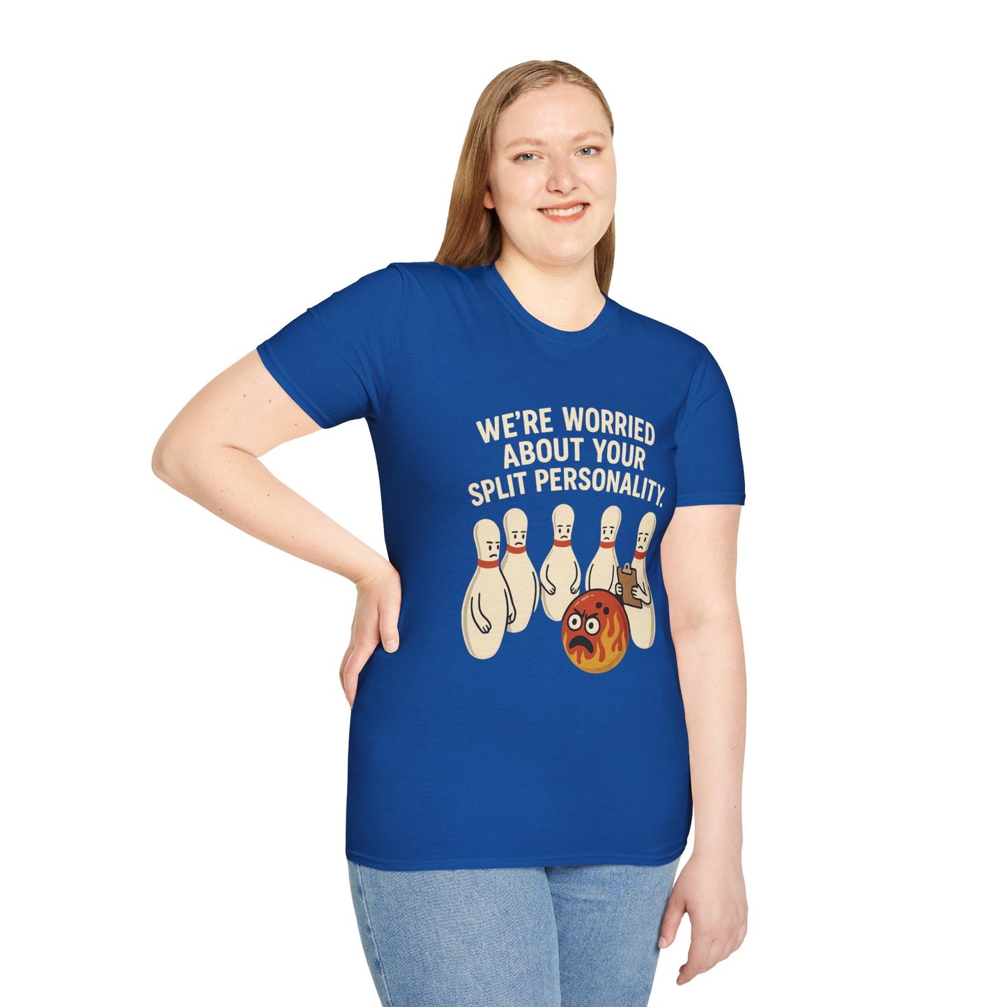 Bowling Intervention T-Shirt | "Split Personality" Funny League Tee