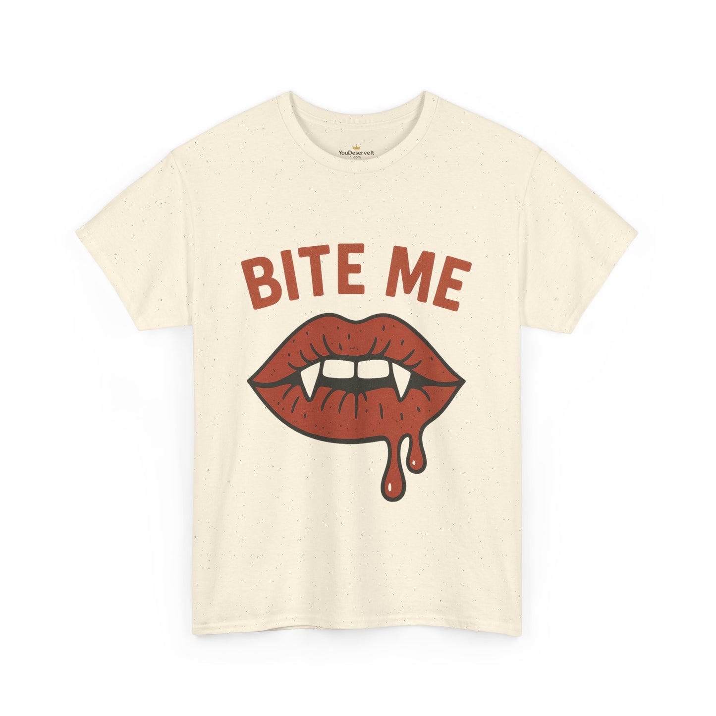 Bite Me Graphic Tee | Unisex Cotton Shirt, Halloween Apparel, Funny T-Shirt, Gothic Style, Trendy Graphic Tee