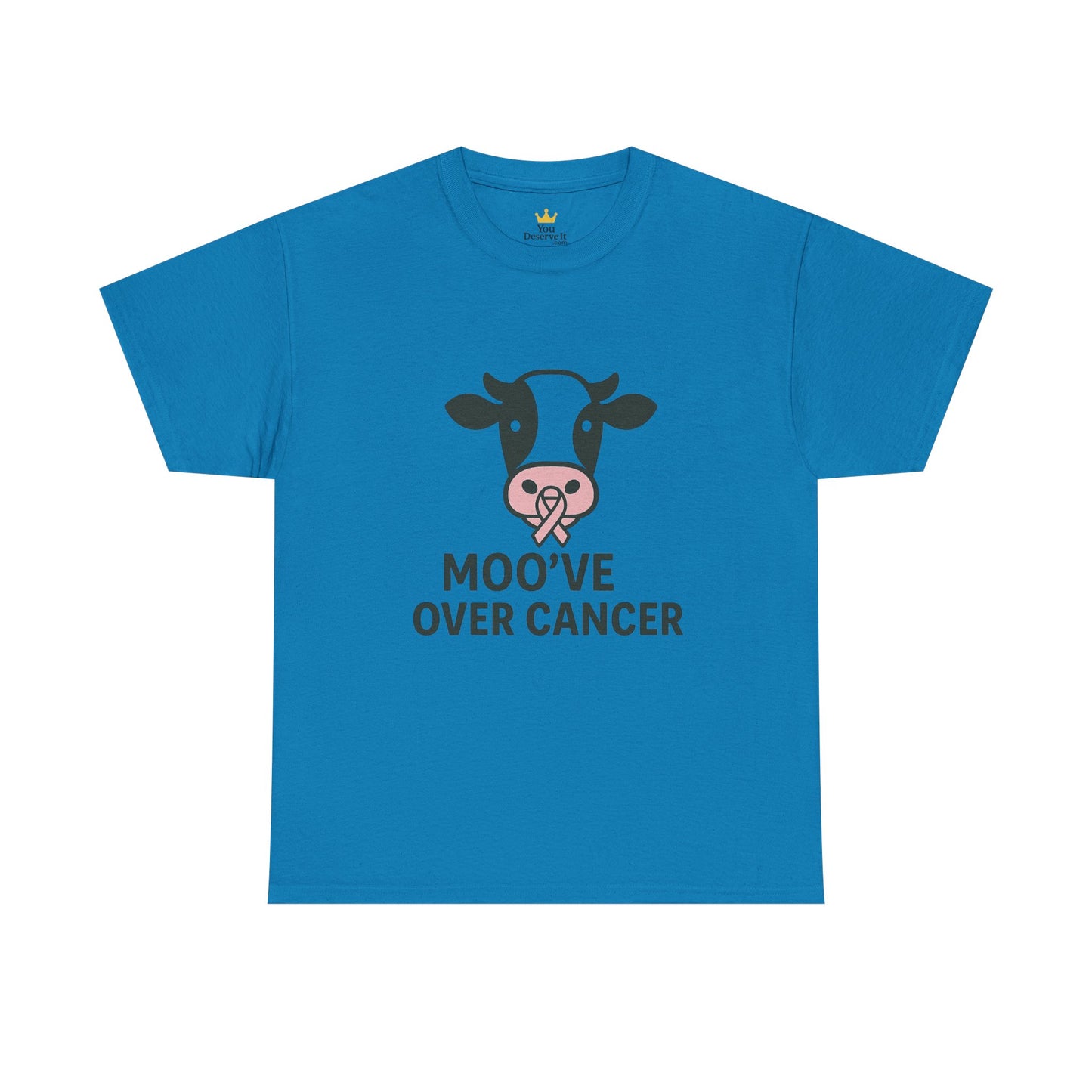 Moo've Over Cancer | Breast Cancer Awareness Cow Tee
