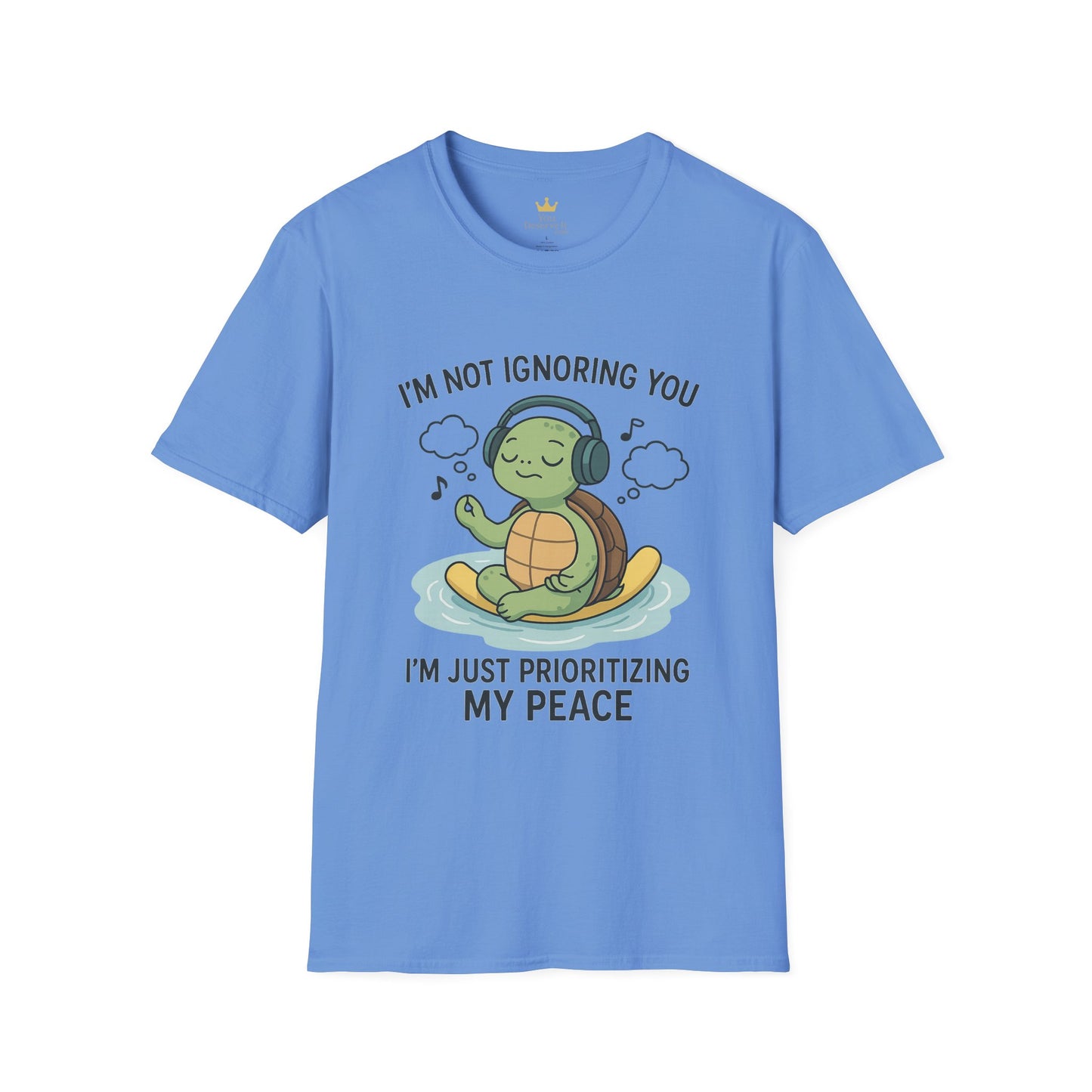 Calm Vibes Turtle T-Shirt - My Peace Graphic Tee, Relaxation Shirt, Nature Lover Gift, Mindfulness Apparel, Cute Animal Top