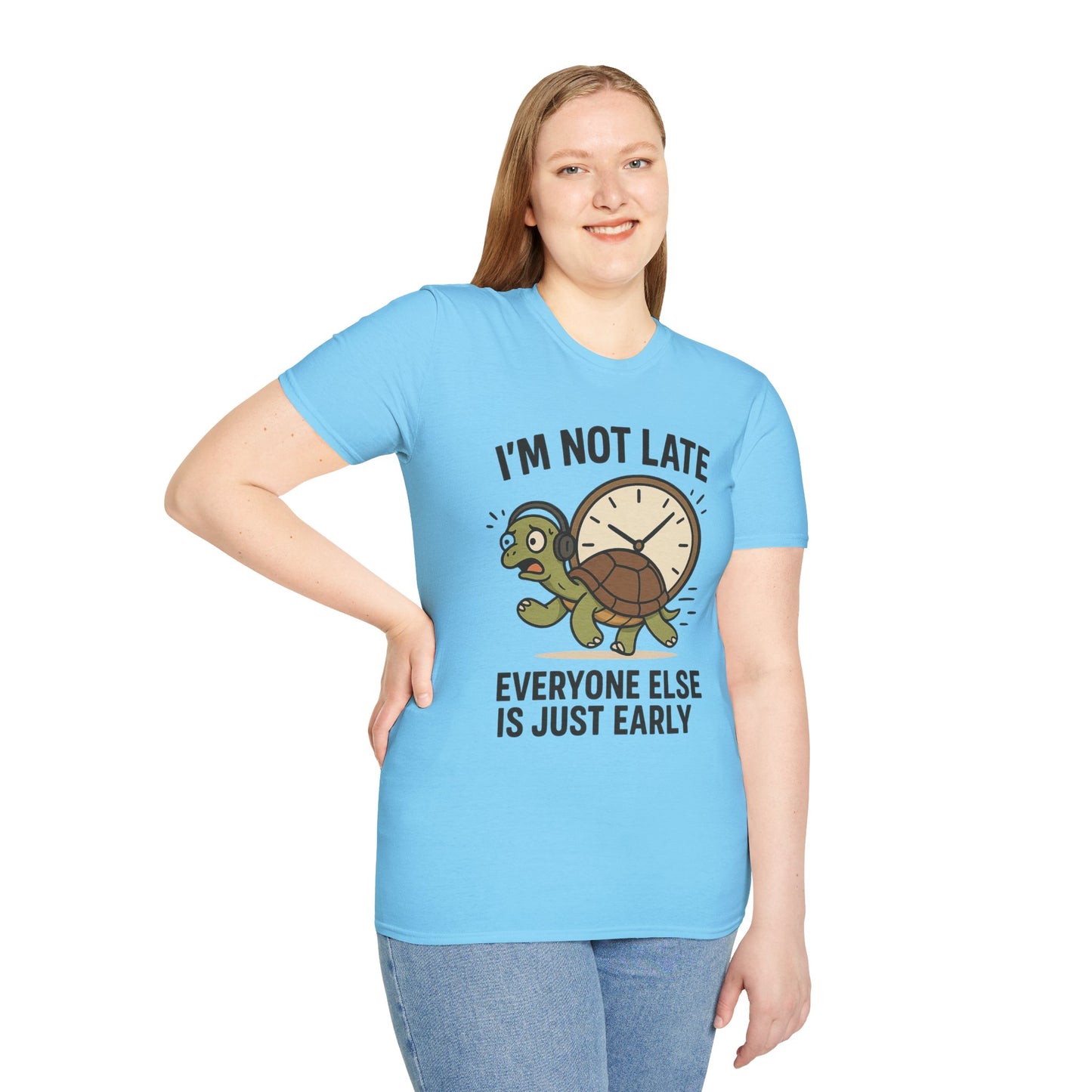 Funny Turtle T-Shirt, Humorous Gift for Friends, Unisex Graphic Tee, Birthday Present, Casual Wear, Animal Lover Shirt