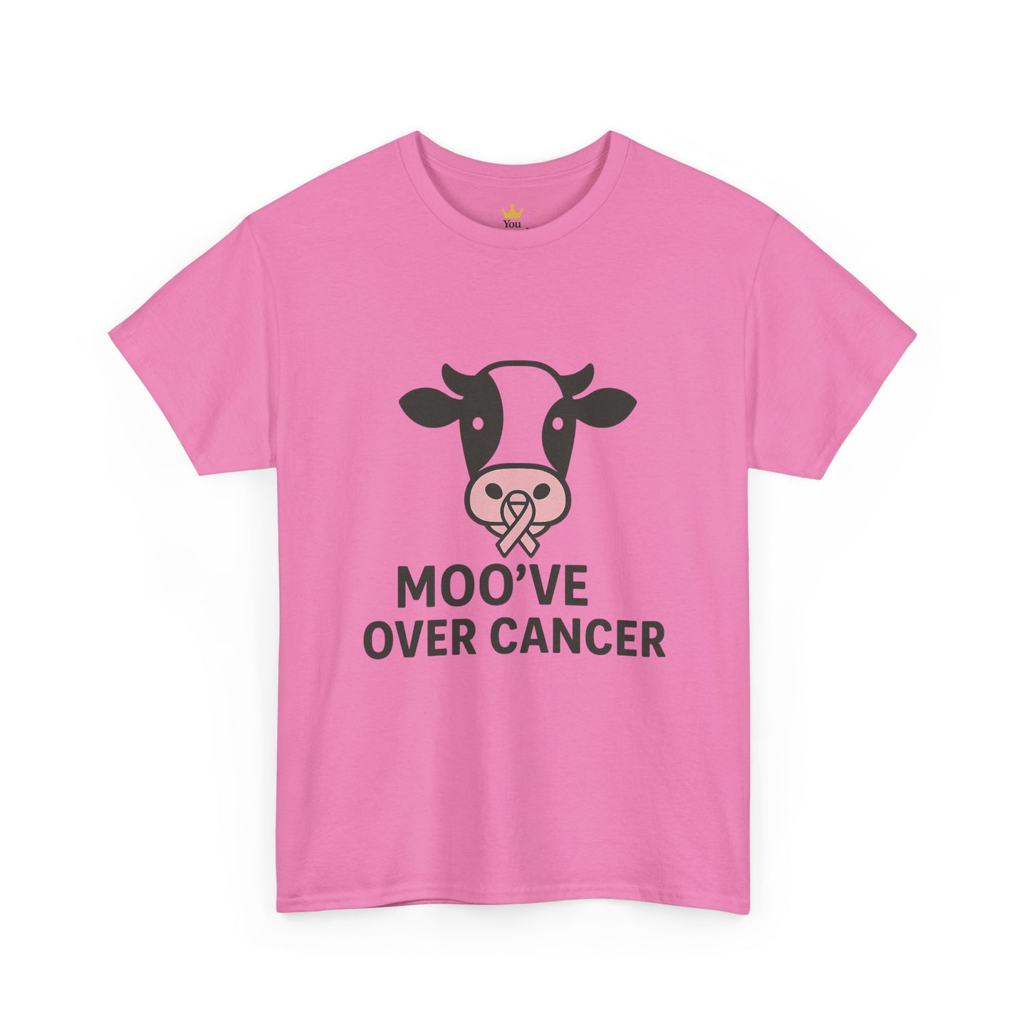 Moo've Over Cancer | Breast Cancer Awareness Cow Tee