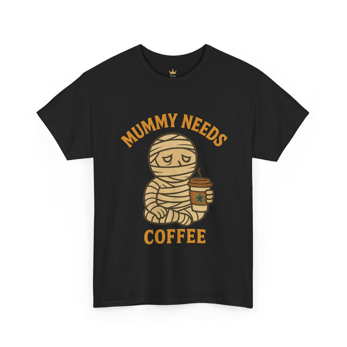 Mummy Needs Coffee Shirt | Funny Halloween Tired Mom Tee with Caffeine Theme