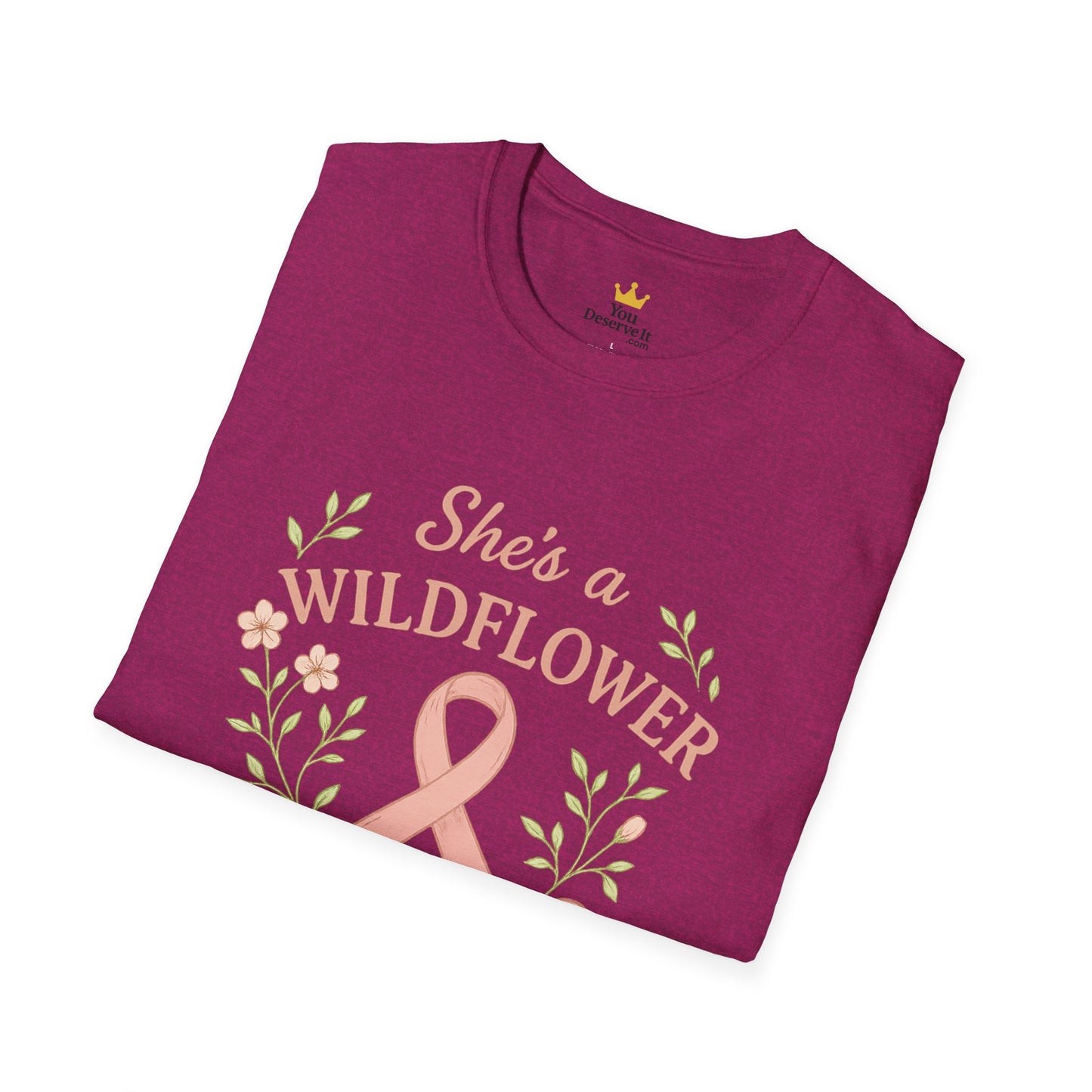 Wildflower in Pink Armor | Breast Cancer Warrior Support Shirt