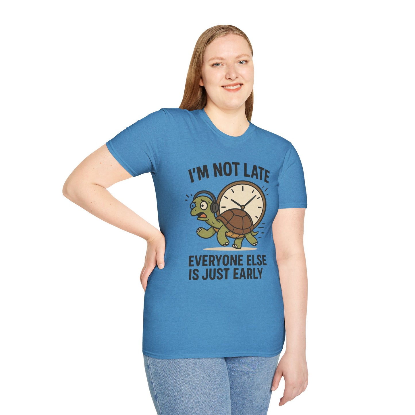 Funny Turtle T-Shirt, Humorous Gift for Friends, Unisex Graphic Tee, Birthday Present, Casual Wear, Animal Lover Shirt