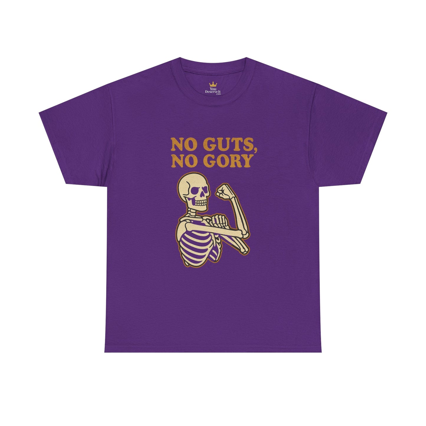 No Guts, No Gory | Halloween Skeleton Motivation Tee