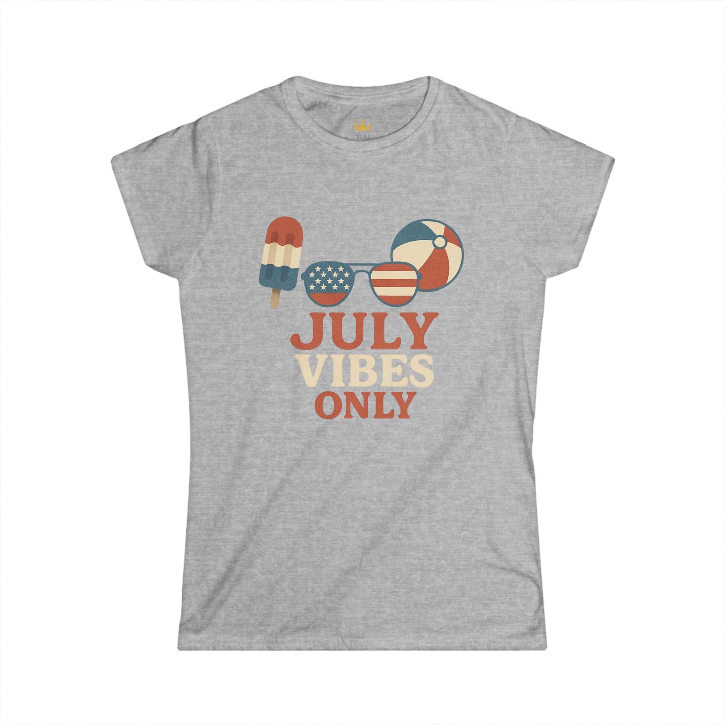 July Vibes Only | Patriotic Summer Popsicle & Beach Shirt