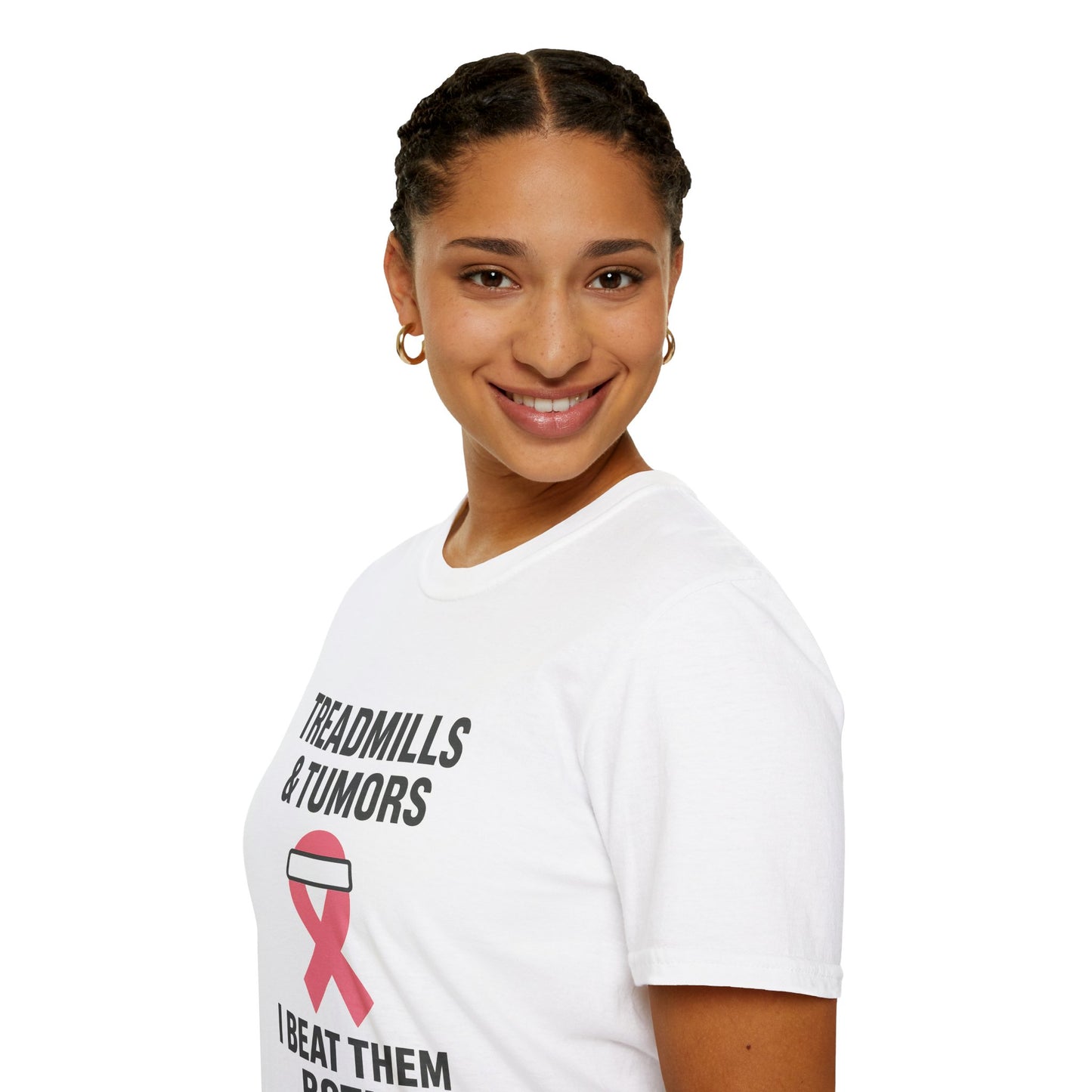Treadmills & Tumors I Beat Them Both | Breast Cancer Survivor Workout Shirt
