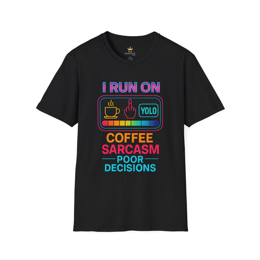 Funny Sarcasm Coffee T-Shirt | Gift for Coffee Lovers | YOLO Tee | Unisex Casual Wear | Ideal for Birthdays, Holidays
